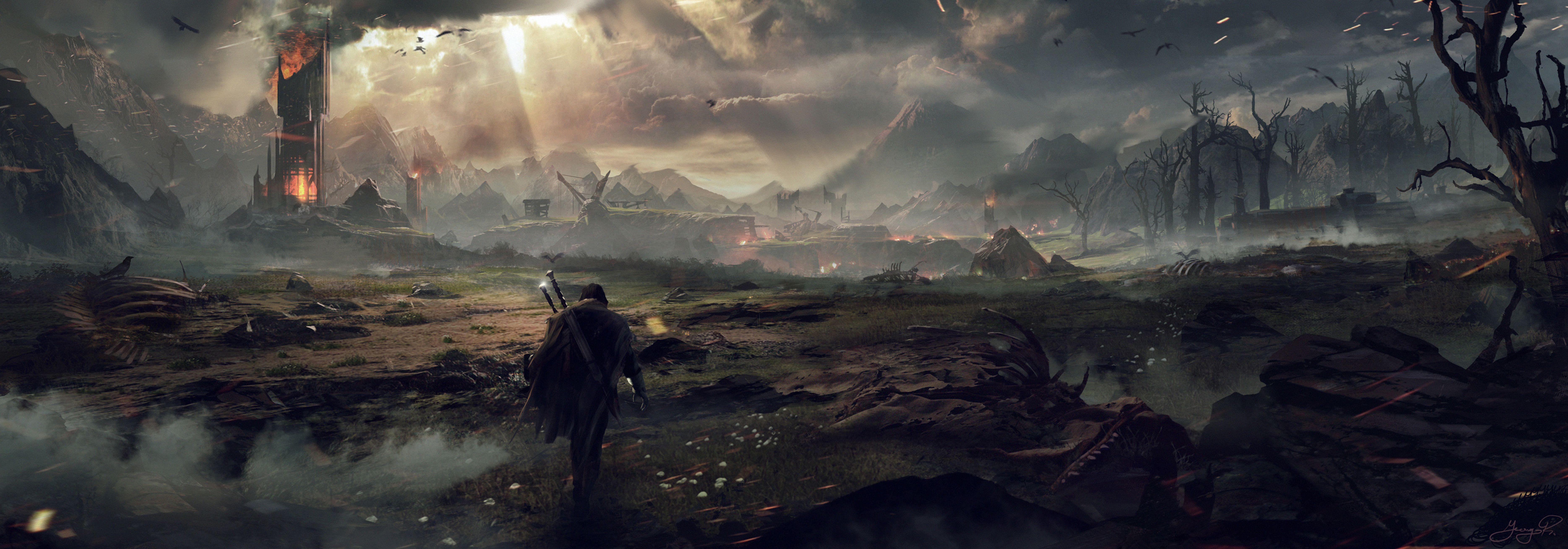 Middle Earth Shadow Of Mordor 7475x2615