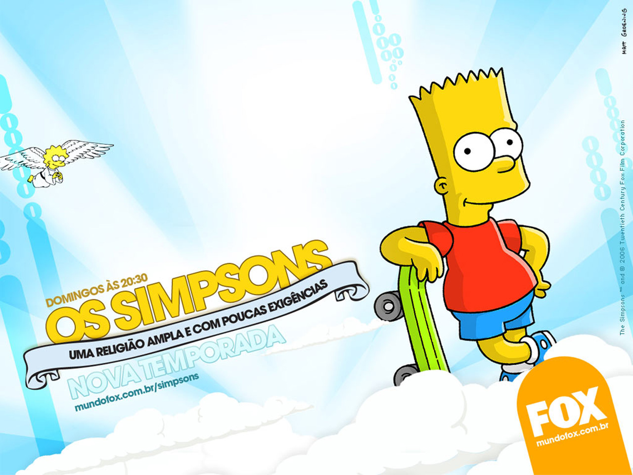 Bart Simpson Lisa Simpson The Simpsons 1280x960