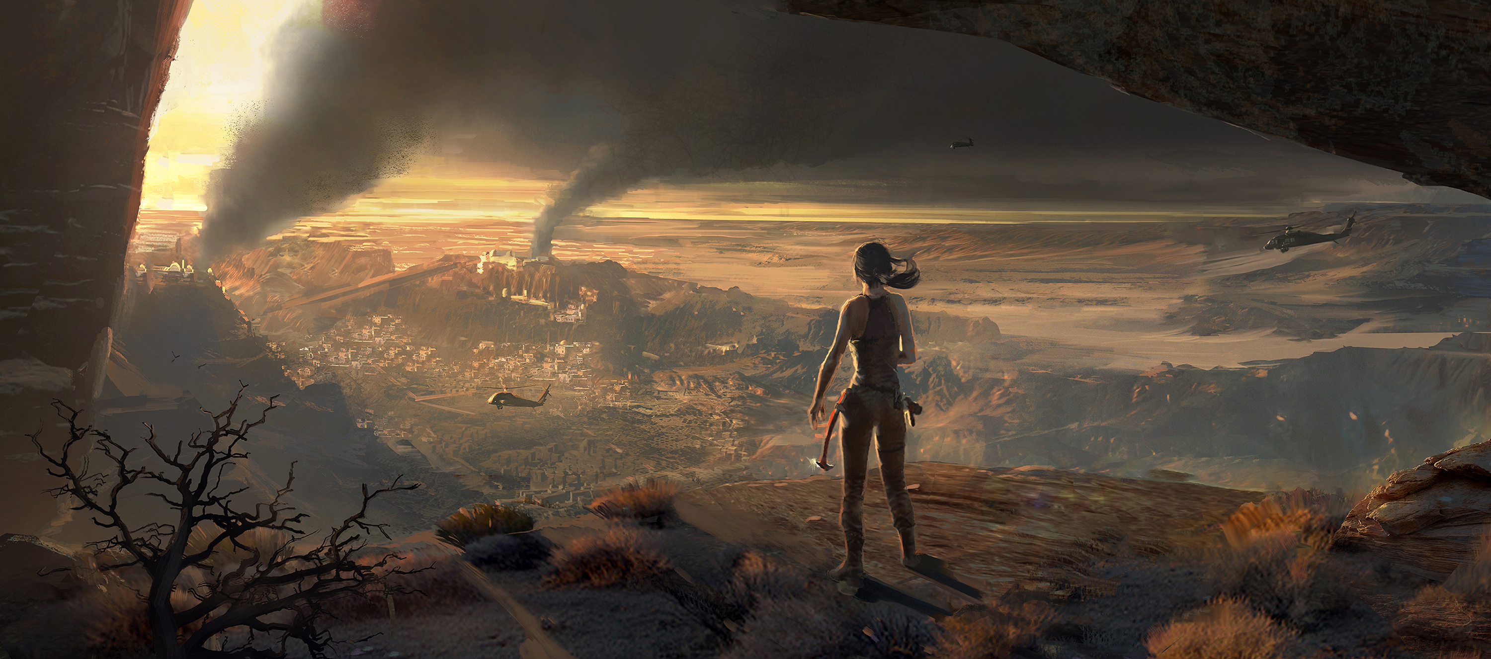 Lara Croft Rise Of The Tomb Raider 3000x1326