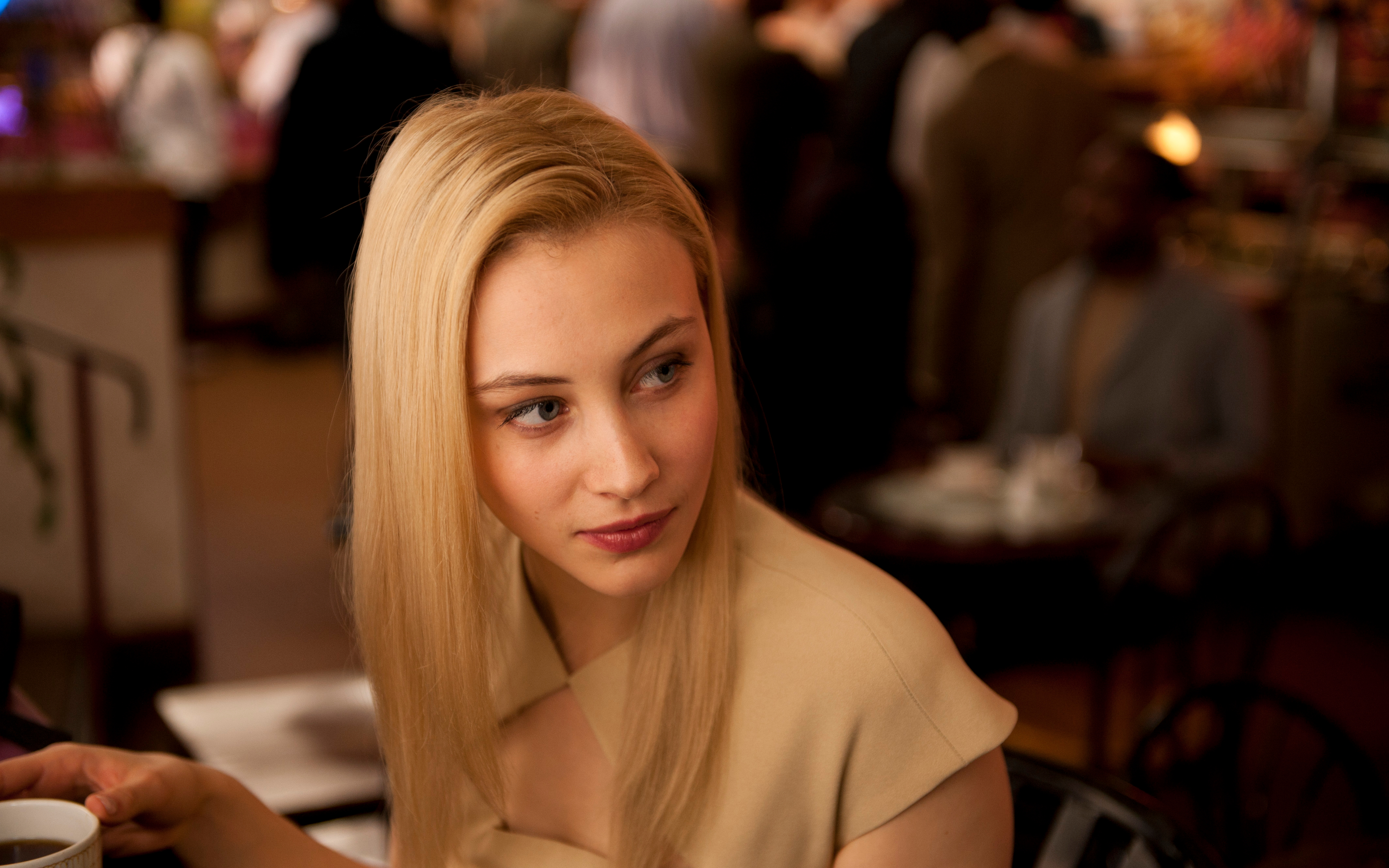 Actress Blonde Blue Eyes Canadian Cosmopolis Sarah Gadon 3200x2000