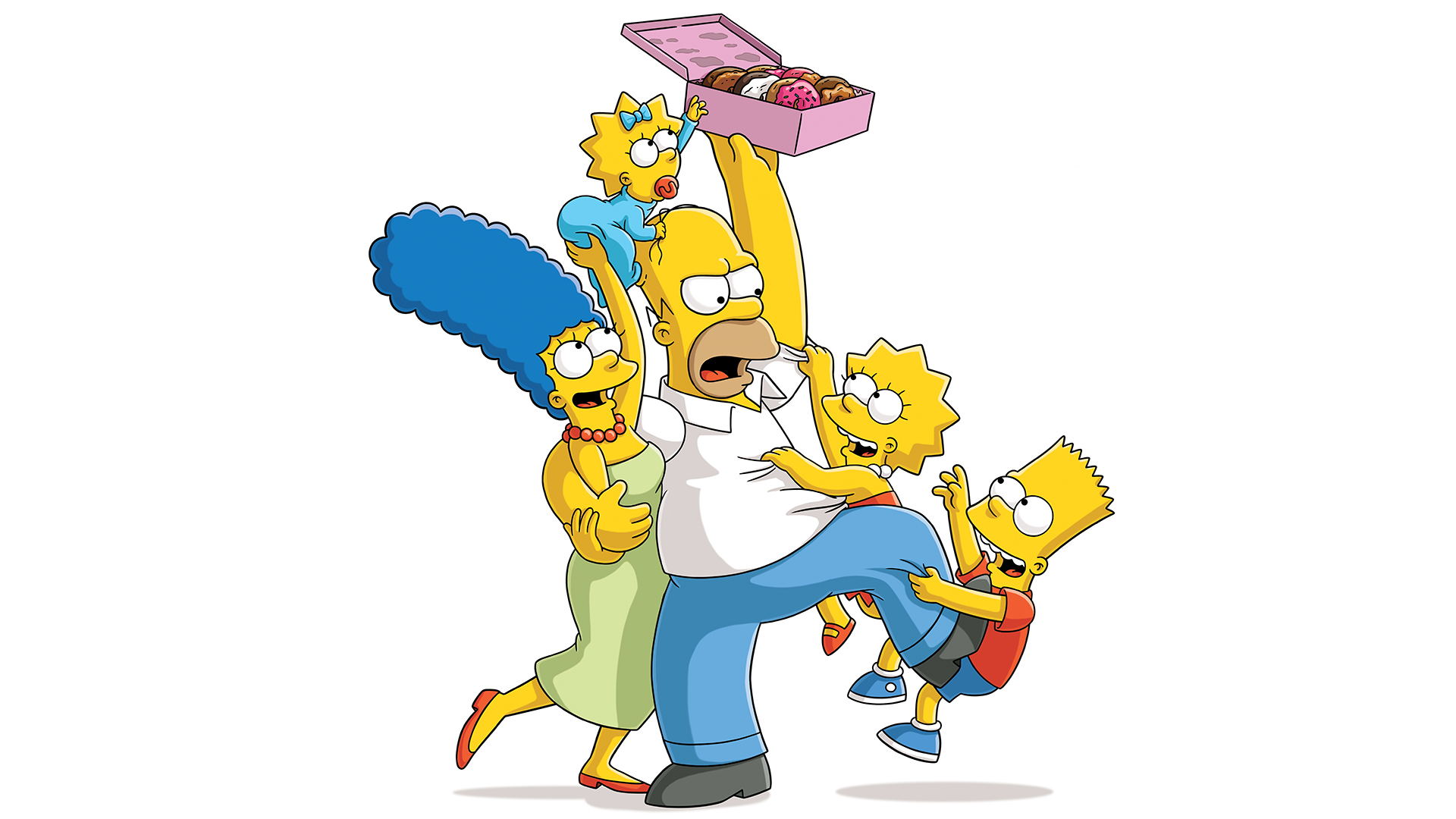 Bart Simpson Homer Simpson Lisa Simpson Maggie Simpson Marge Simpson The Simpsons 1920x1080