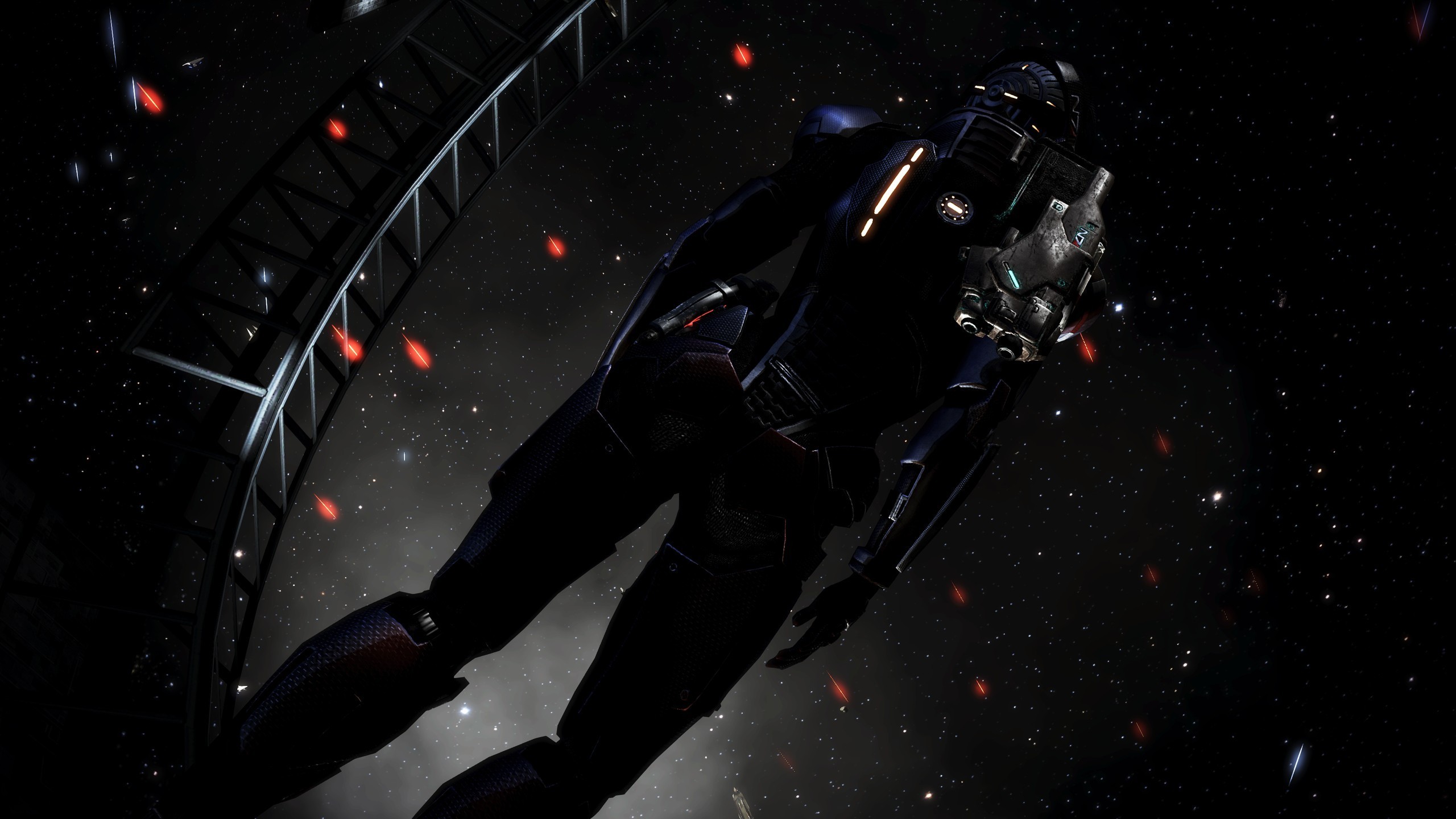 Mass Effect Space Space Suit 2560x1440