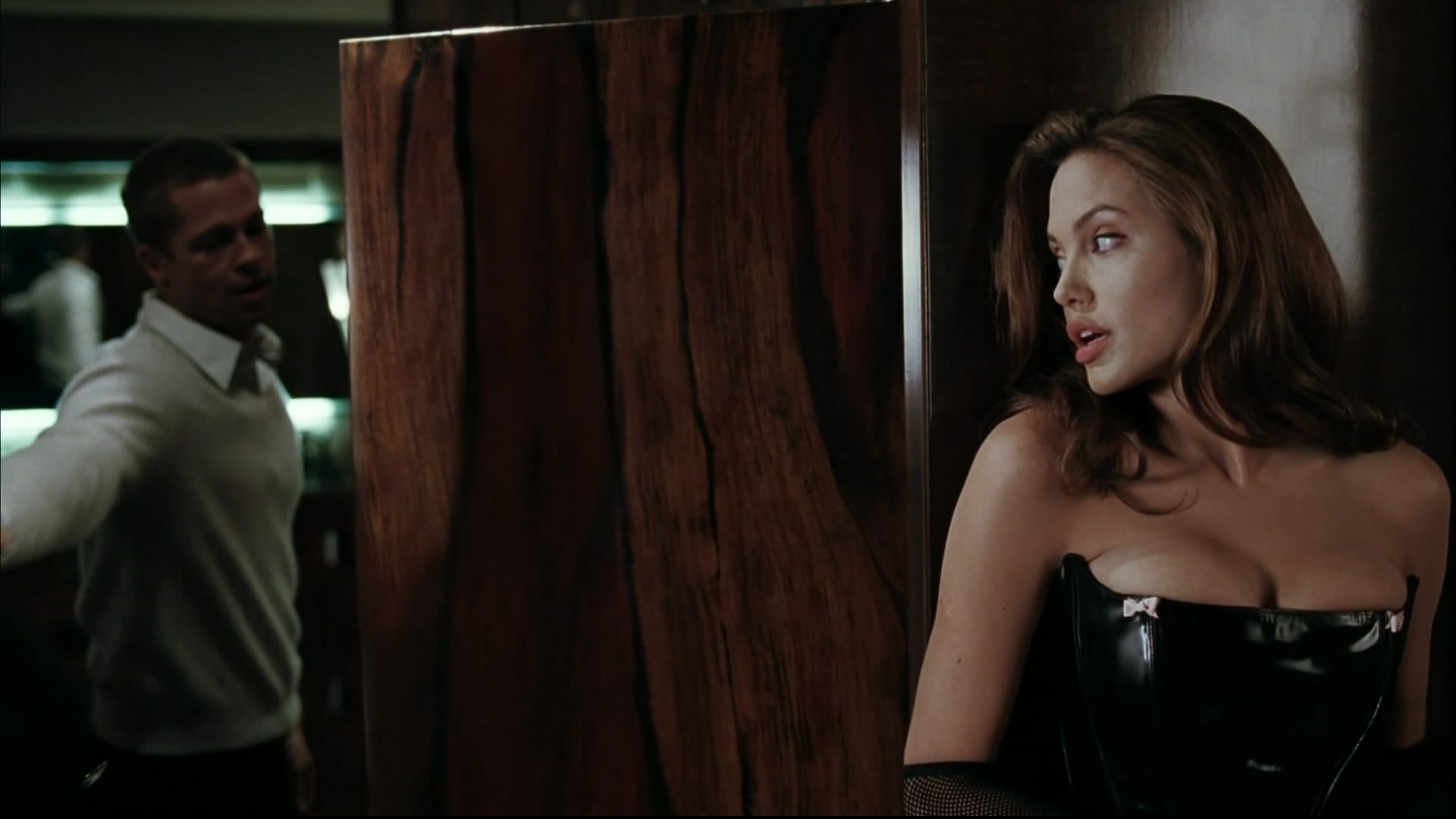 Angelina Jolie Brad Pitt Glove Long Hair Woman 1920x1080