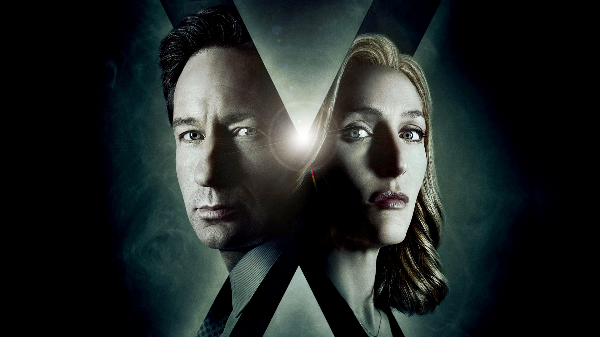 Dana Scully David Duchovny Fox Mulder Gillian Anderson 1920x1080