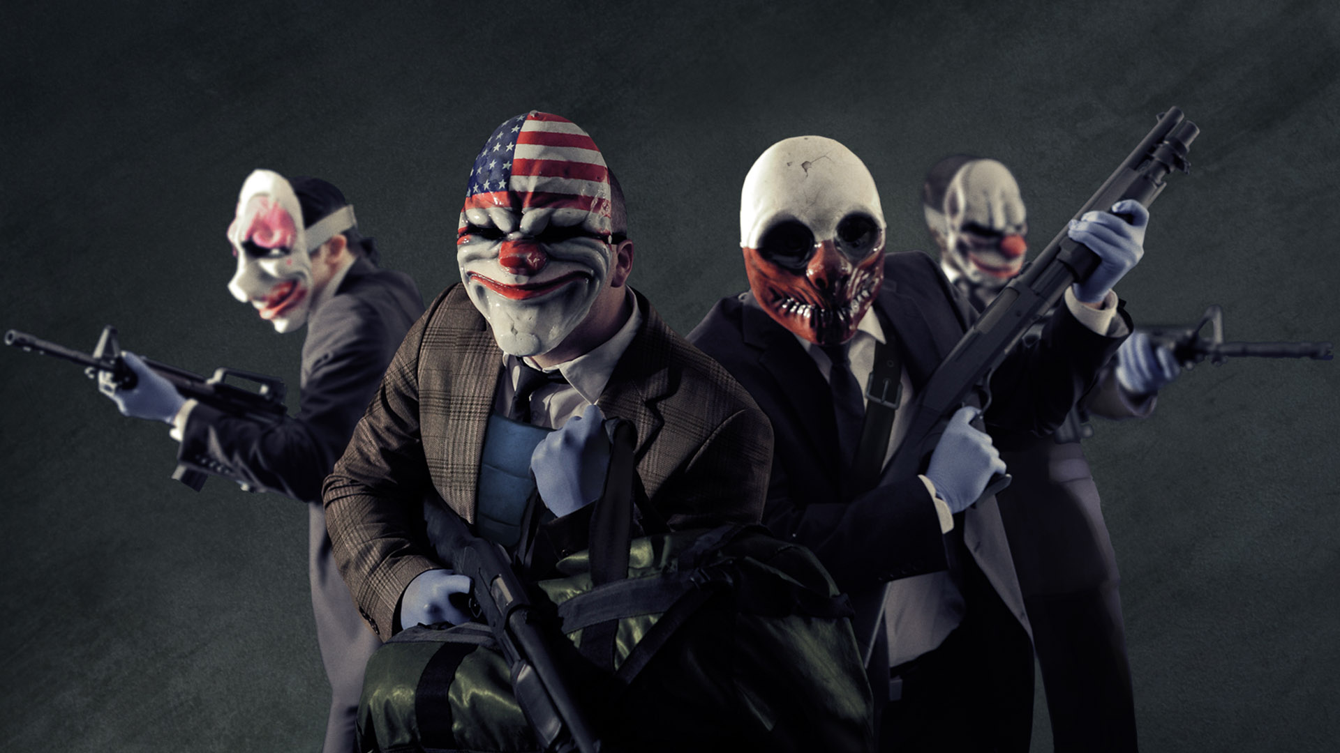 Game Payday 2 Chains Dallas Hoxton Wolf Silk poster wallpaper 24 X 13 inches