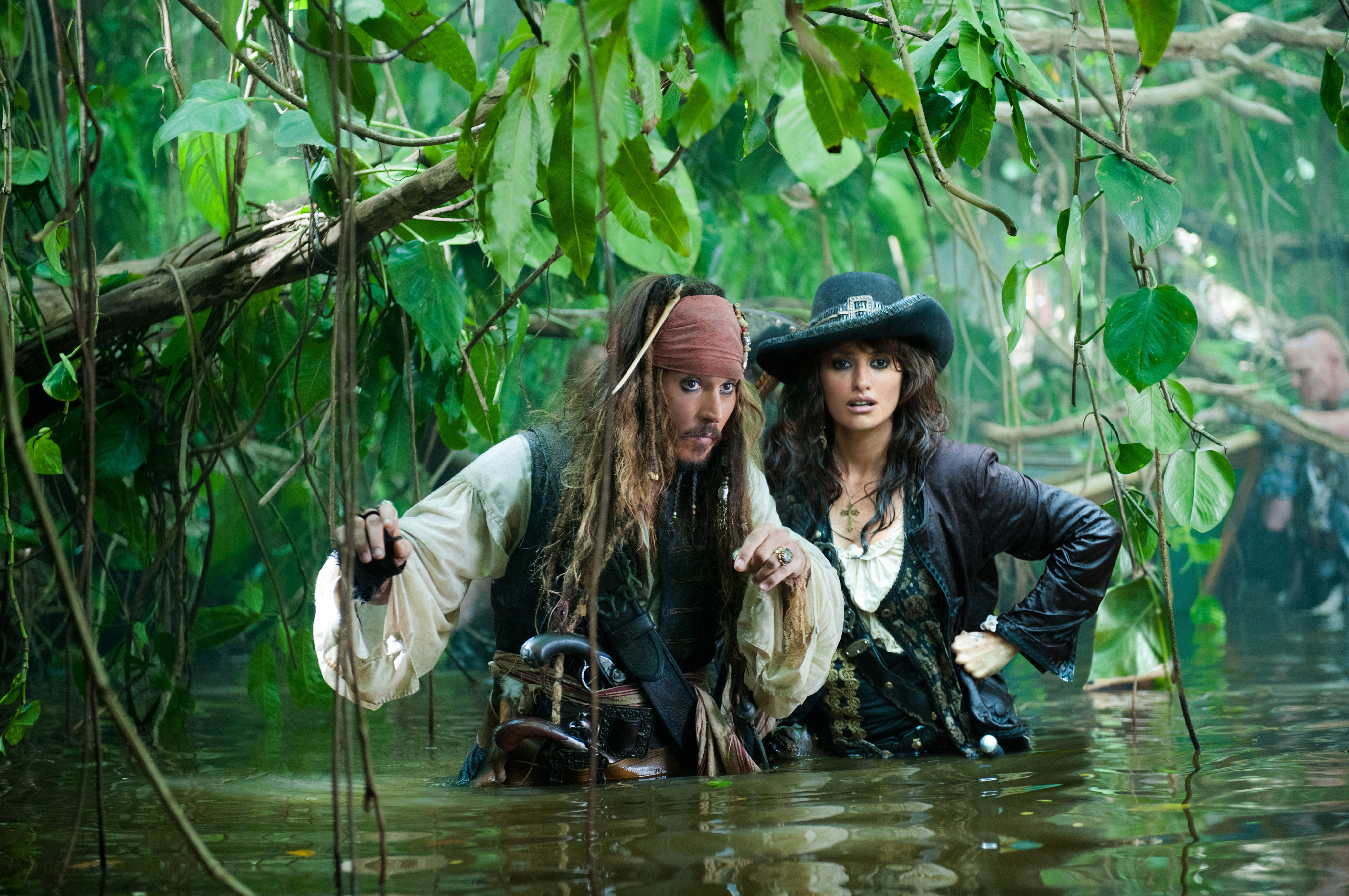 Angelica Teach Jack Sparrow Johnny Depp Penelope Cruz 5523x3669