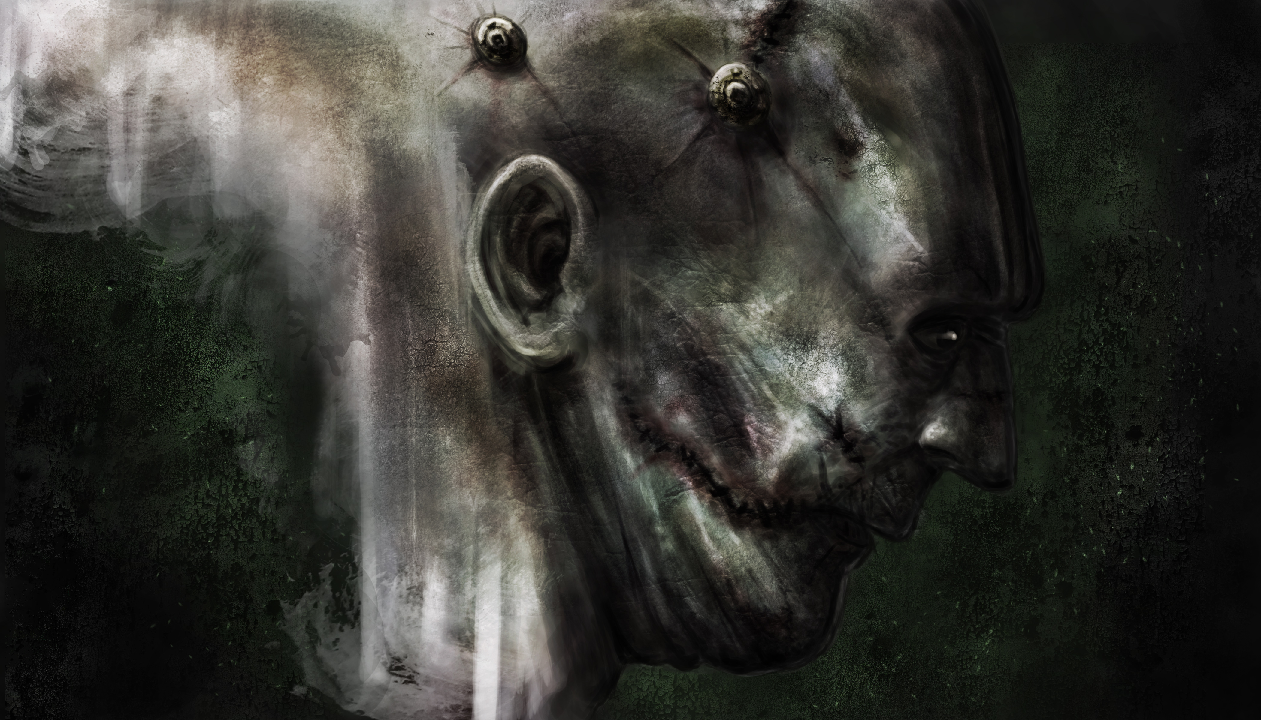 Creepy Frankenstein Gothic Horror Monster Scary Spooky 4200x2400