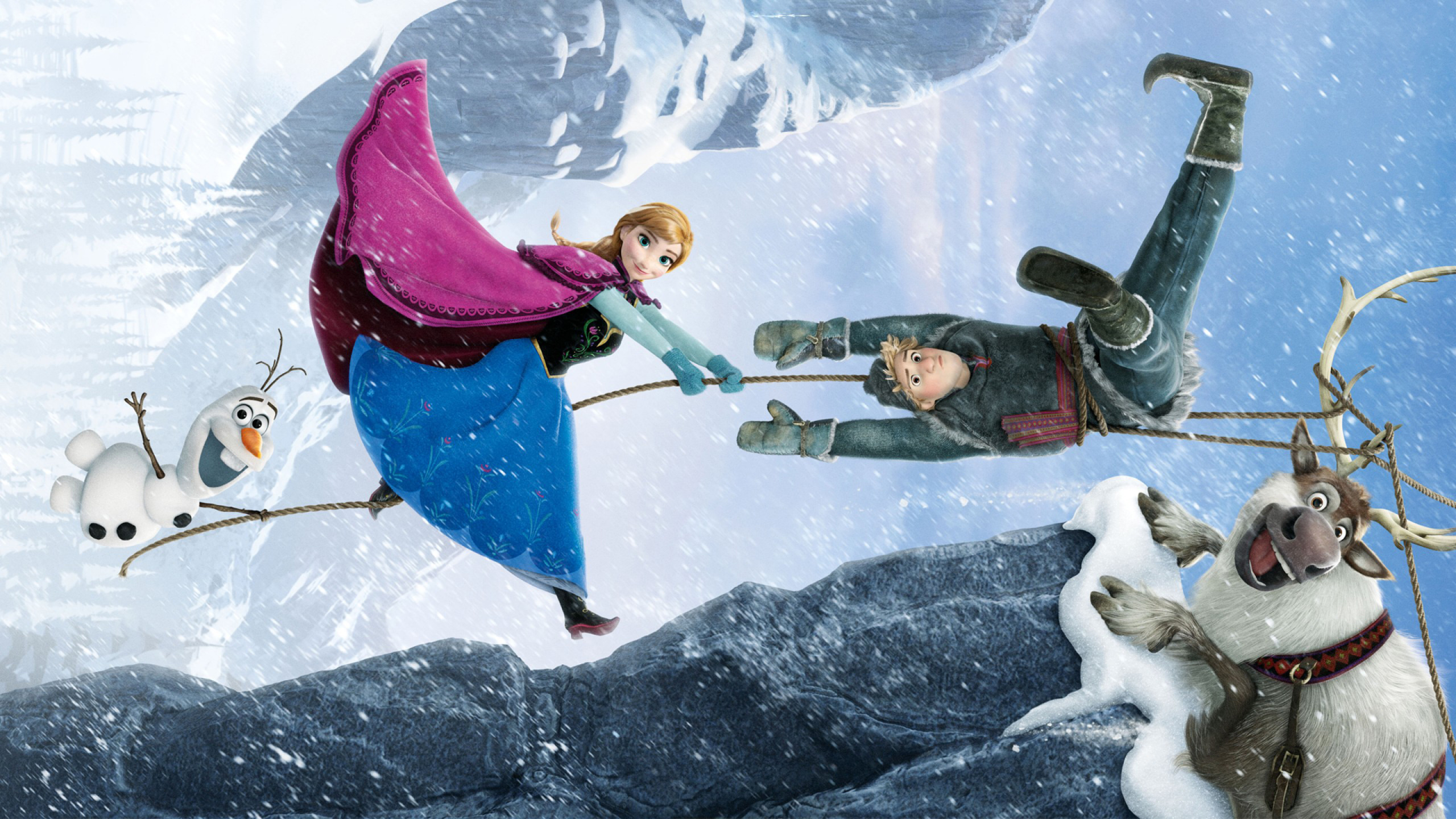 Anna Frozen Frozen Movie Kristoff Frozen Olaf Frozen Sven Frozen 2560x1440