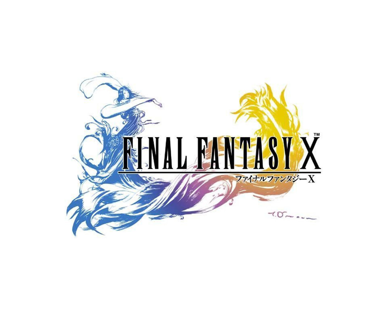 Final Fantasy X Logo Yuna Final Fantasy 1280x1024