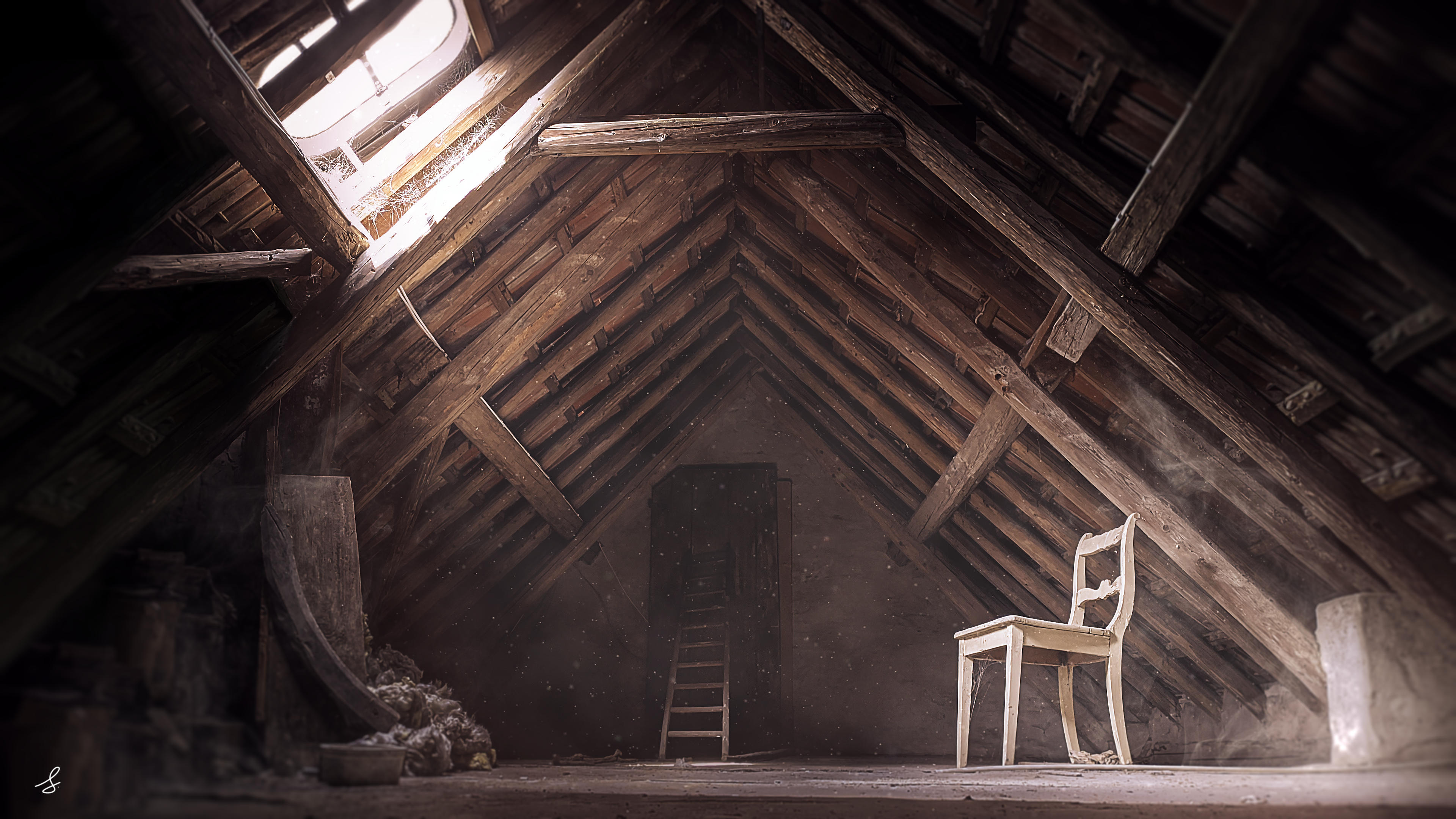 Emotion Ancient Photography Attics Horror Desolation Isolation Dust Vintage Wood Wood House Old Buil 3840x2160