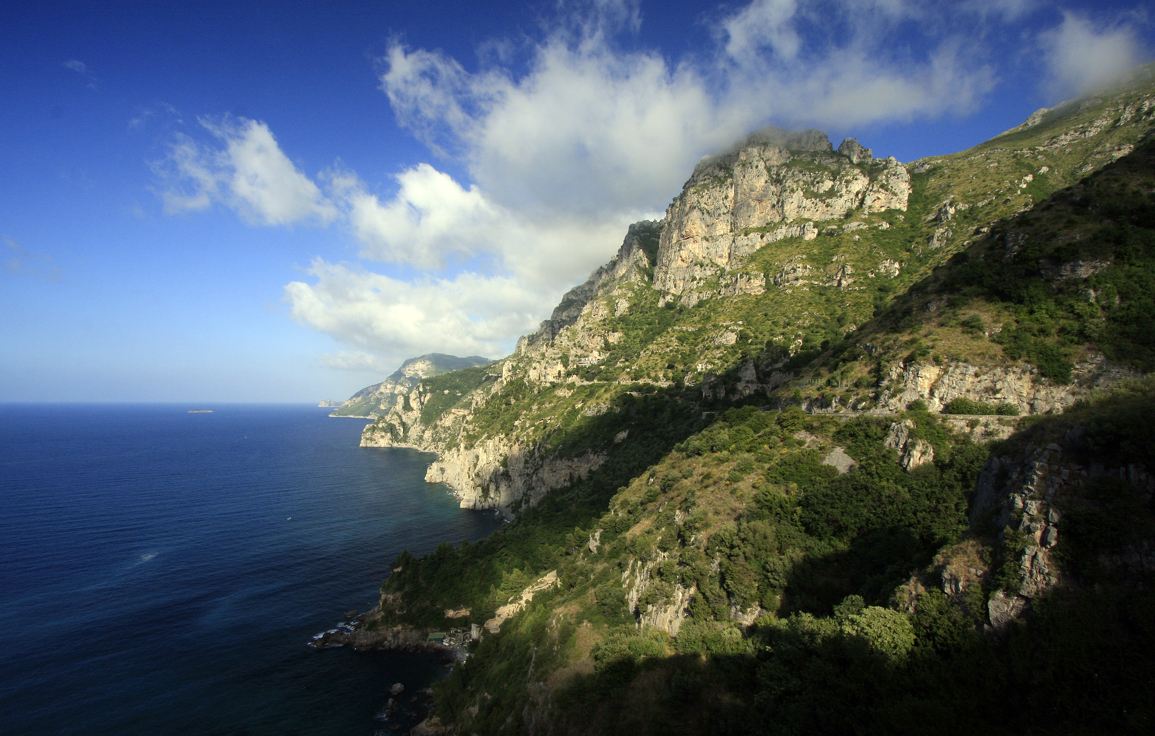 Amalfi Coastline Italy Sea Shore 3737x2383