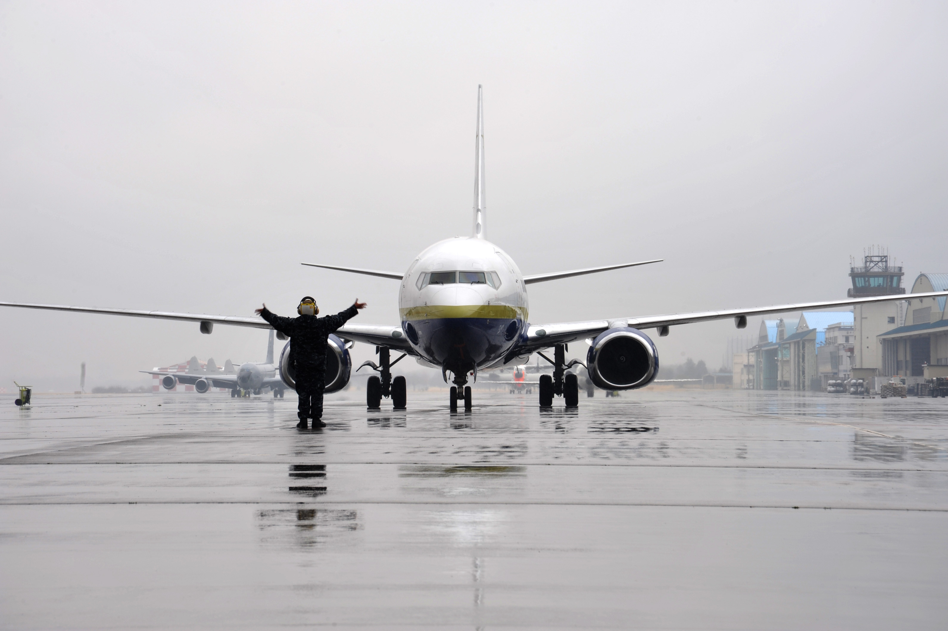 Aircraft Boeing 737 Navy 3184x2120