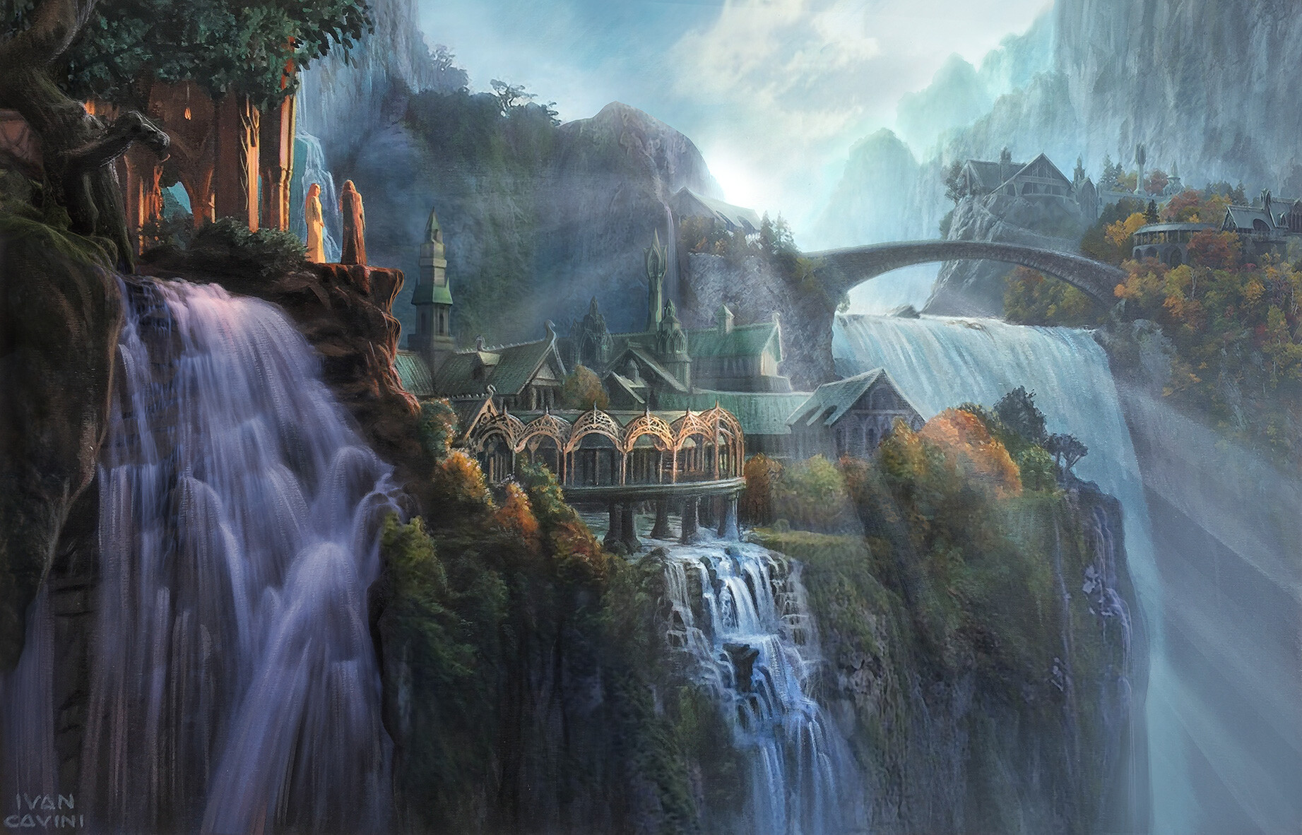 Rivendell Ivan Cavini The Lord Of The Rings Artwork 1843x1182
