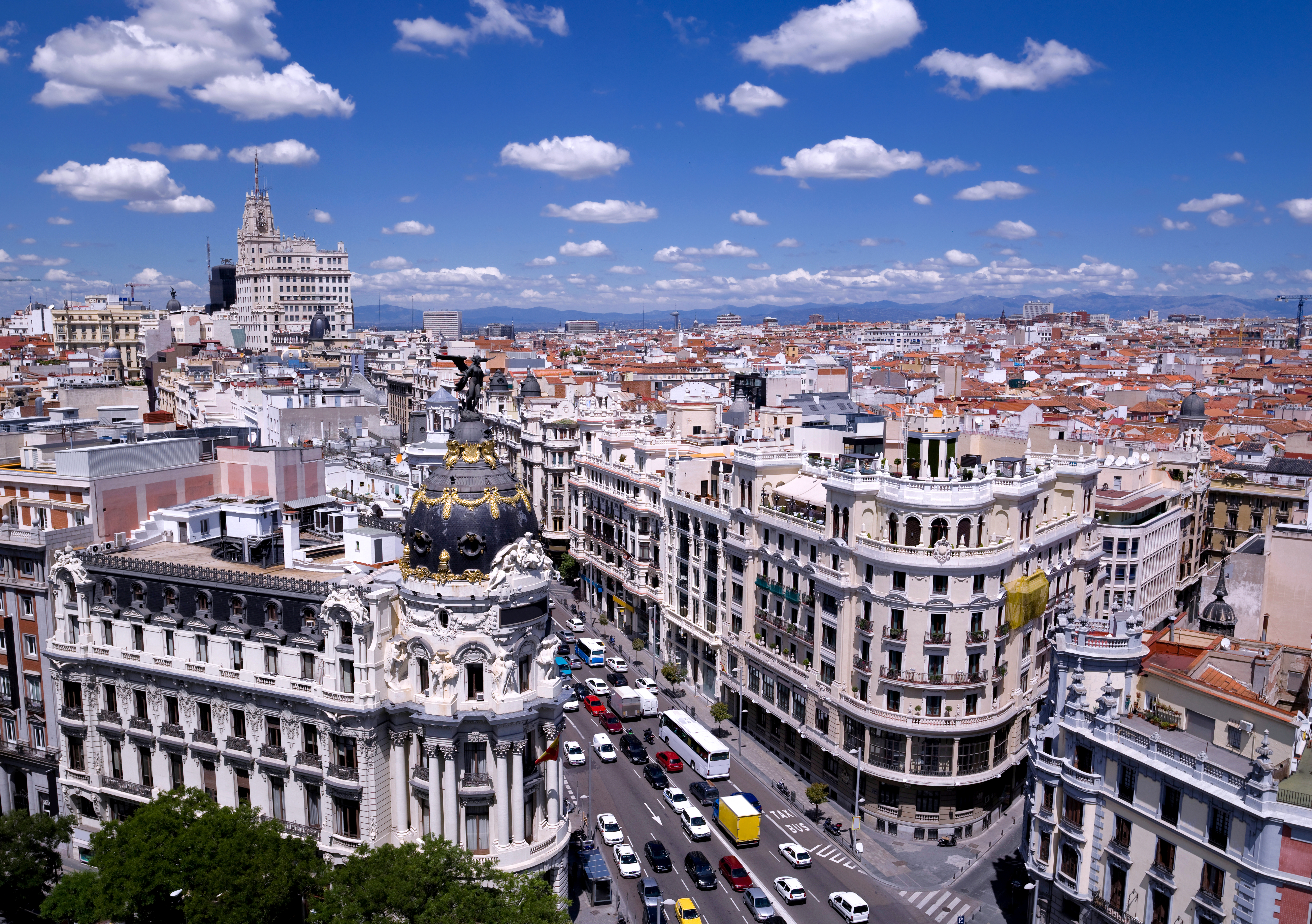 Building City Cityscape Madrid Spain 6520x4592