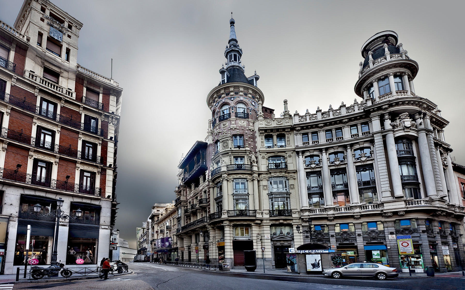 Architecture Building City Madrid Man Made Spain 1920x1200
