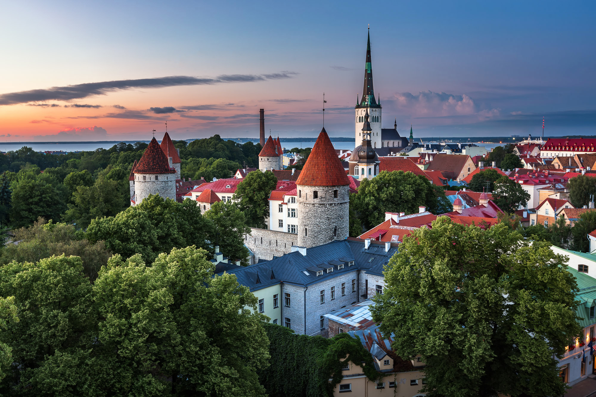 Building Church City Estonia Man Made Tallinn Tree 2000x1333