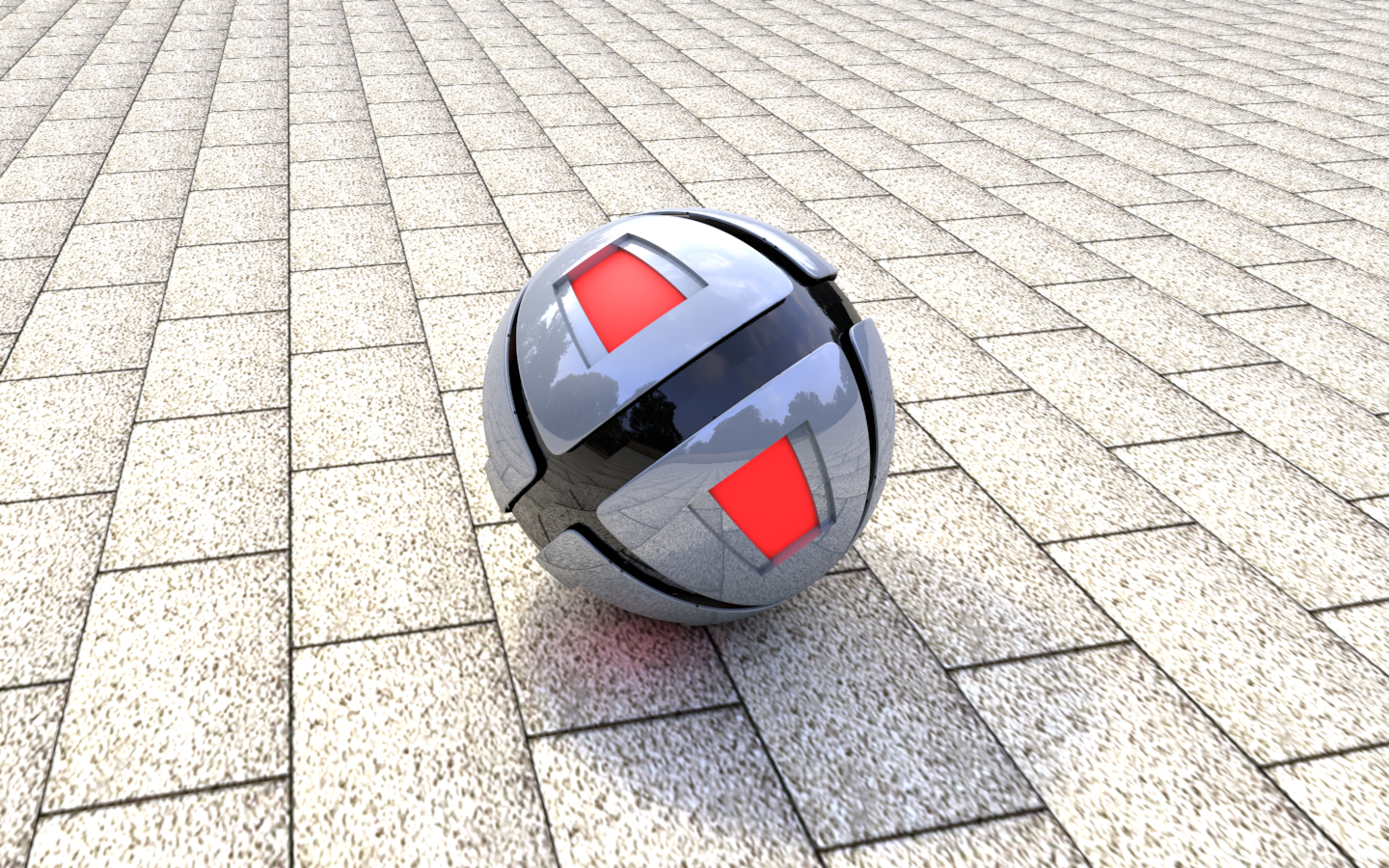3d Abstract Ball Cgi Colors Digital Art Sphere 1440x900