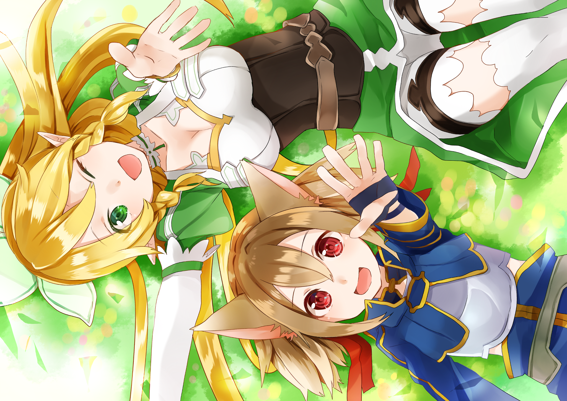 Keiko Ayano Leafa Sword Art Online Silica Sword Art Online Suguha Kirigaya Sword Art Online 1920x1357