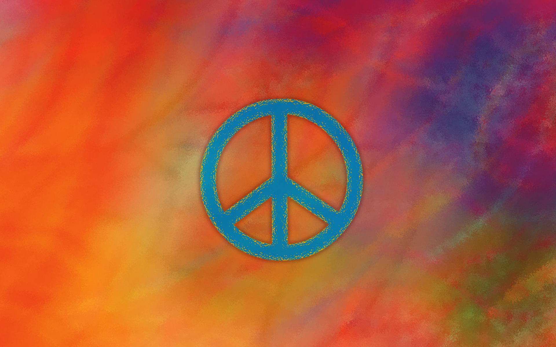 Abstract Artistic Colorful Peace Sign 1920x1200