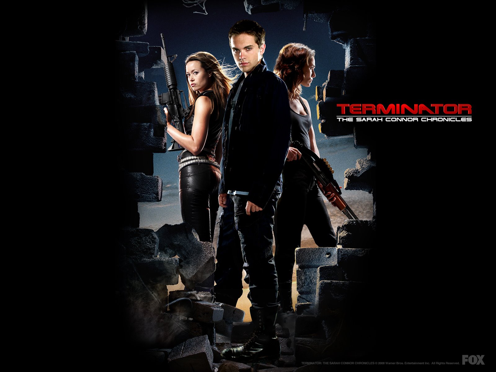 Cameron Phillips John Connor Lena Deadey Lena Headey Sci Fi Summer Glau Thomas Dekker 1600x1200