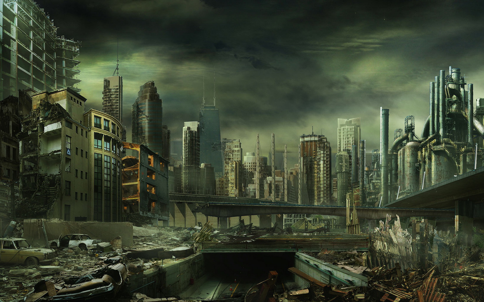 Apocalypse City Sci Fi 1680x1050