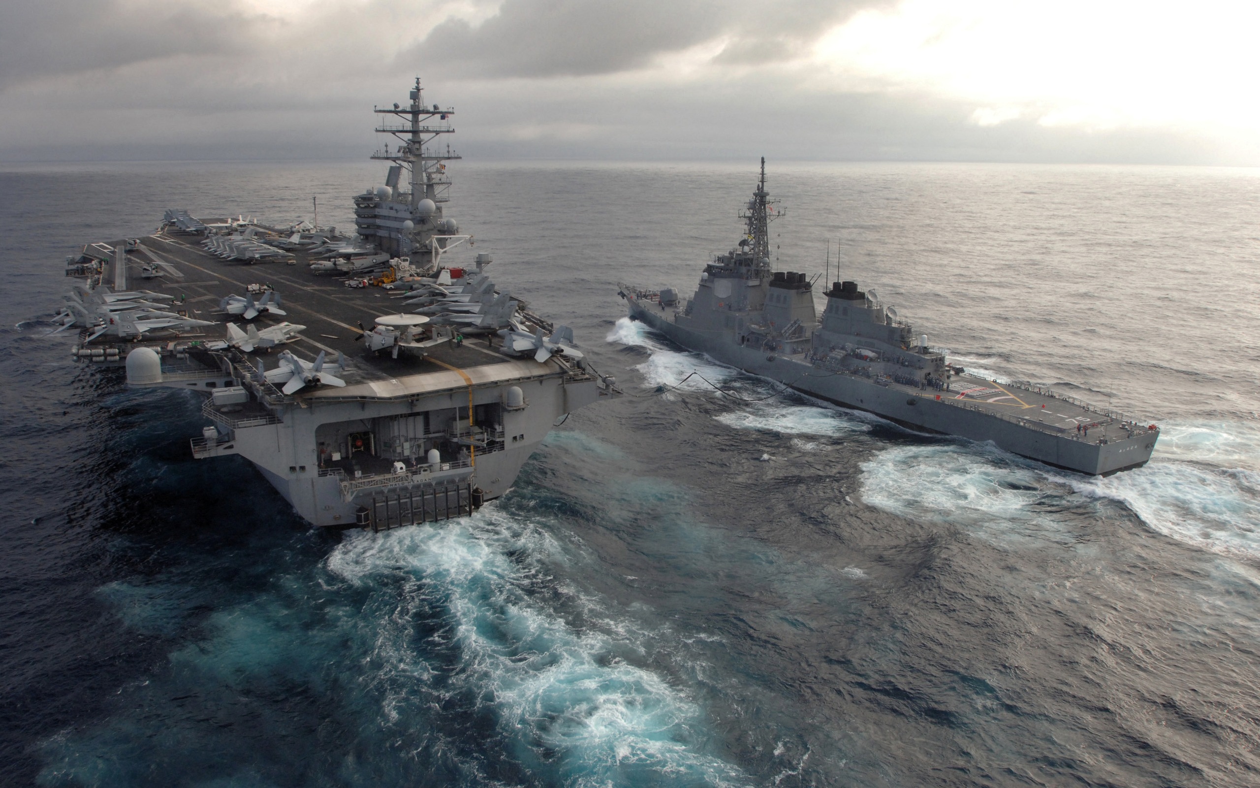 Aircraft Carrier Uss Ronald Reagan Cvn 76 Warship 2560x1600