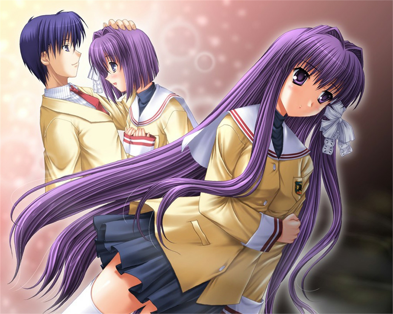 Kyou Fujibayashi Ryou Fujibayashi Tomoya Okazaki 1280x1024