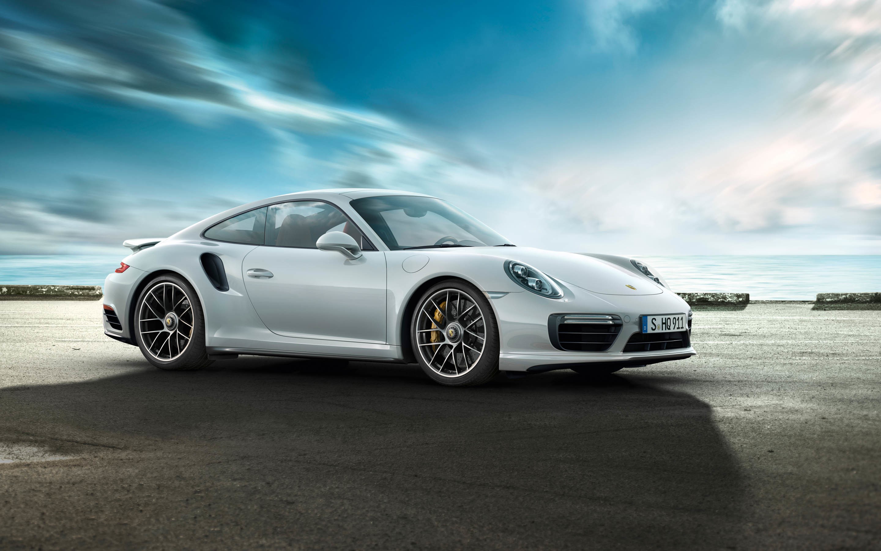 Car Porsche Porsche 911 Porsche 911 Turbo Sport Car Vehicle White Car 2880x1800