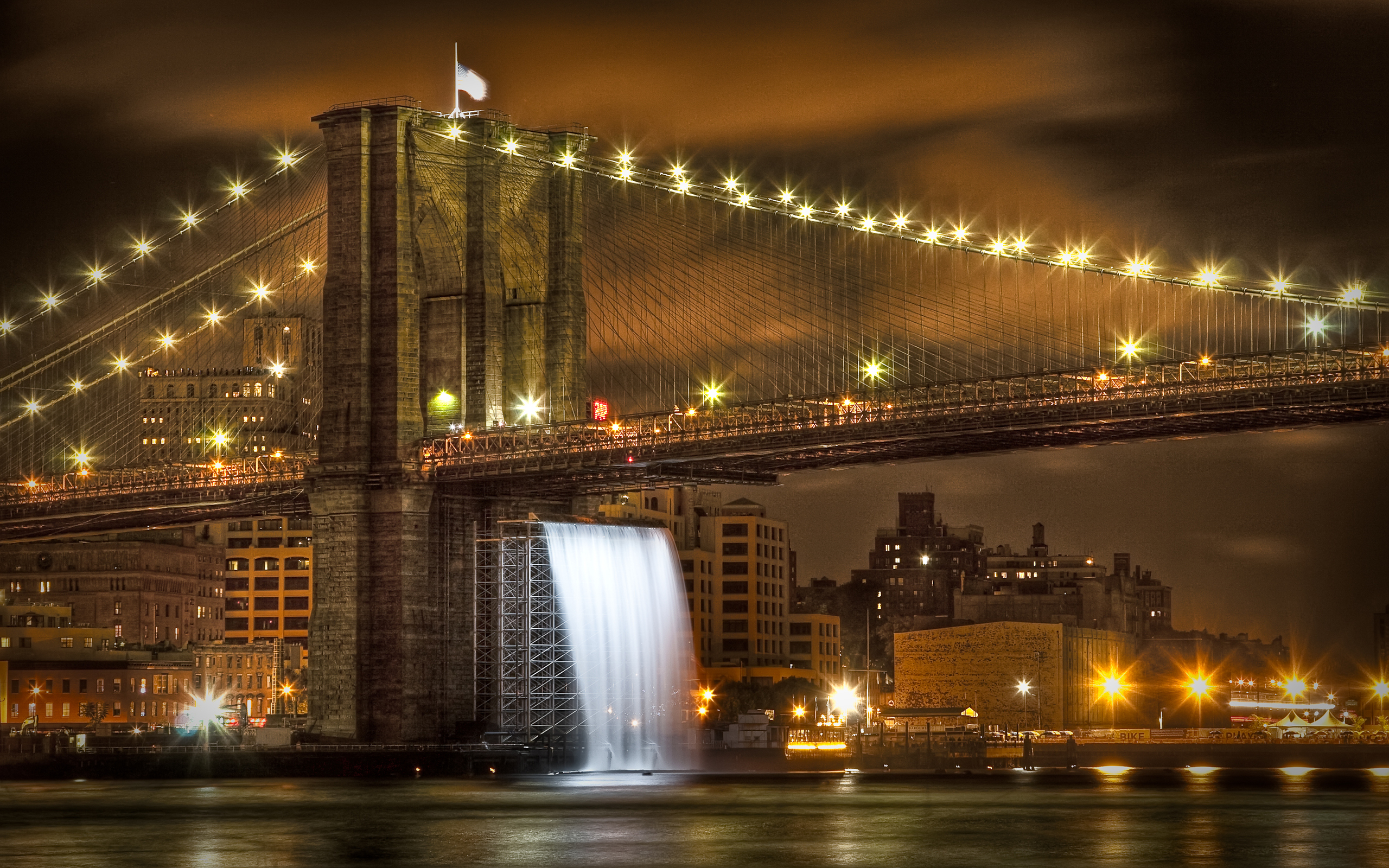 Man Made Brooklyn Bridge 2560x1600