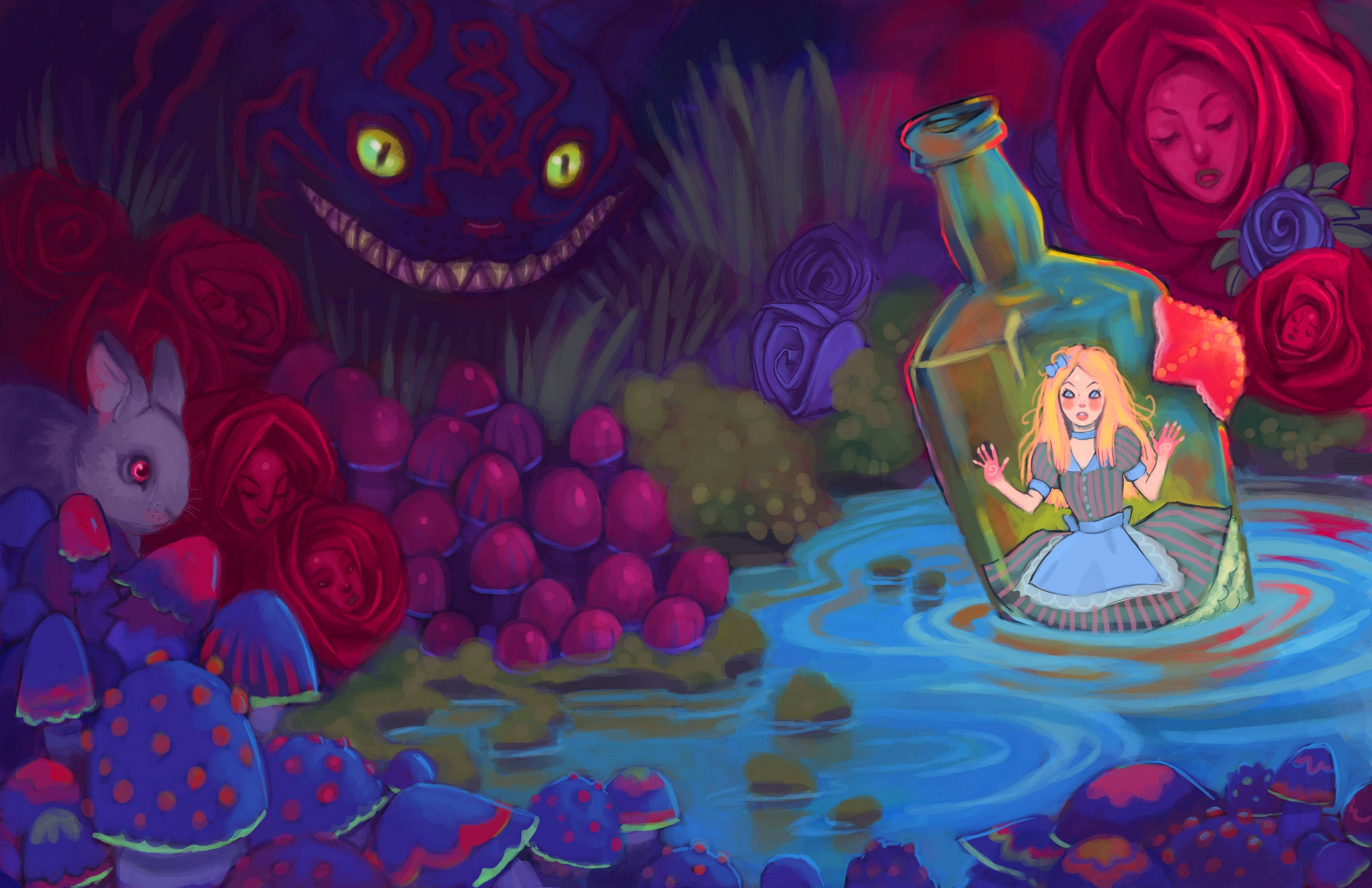 Fantasy Alice In Wonderland 4080x2640