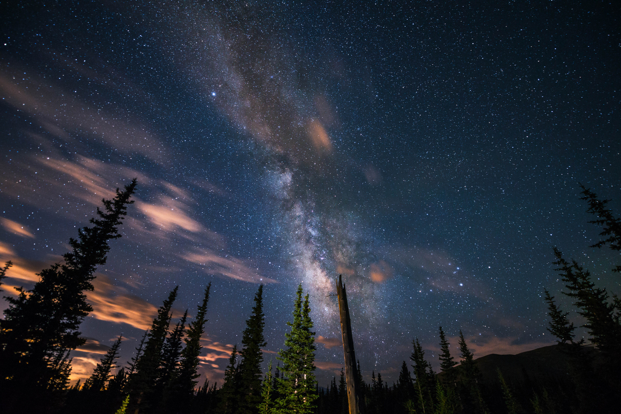 Milky Way Night Starry Sky Stars 2048x1367