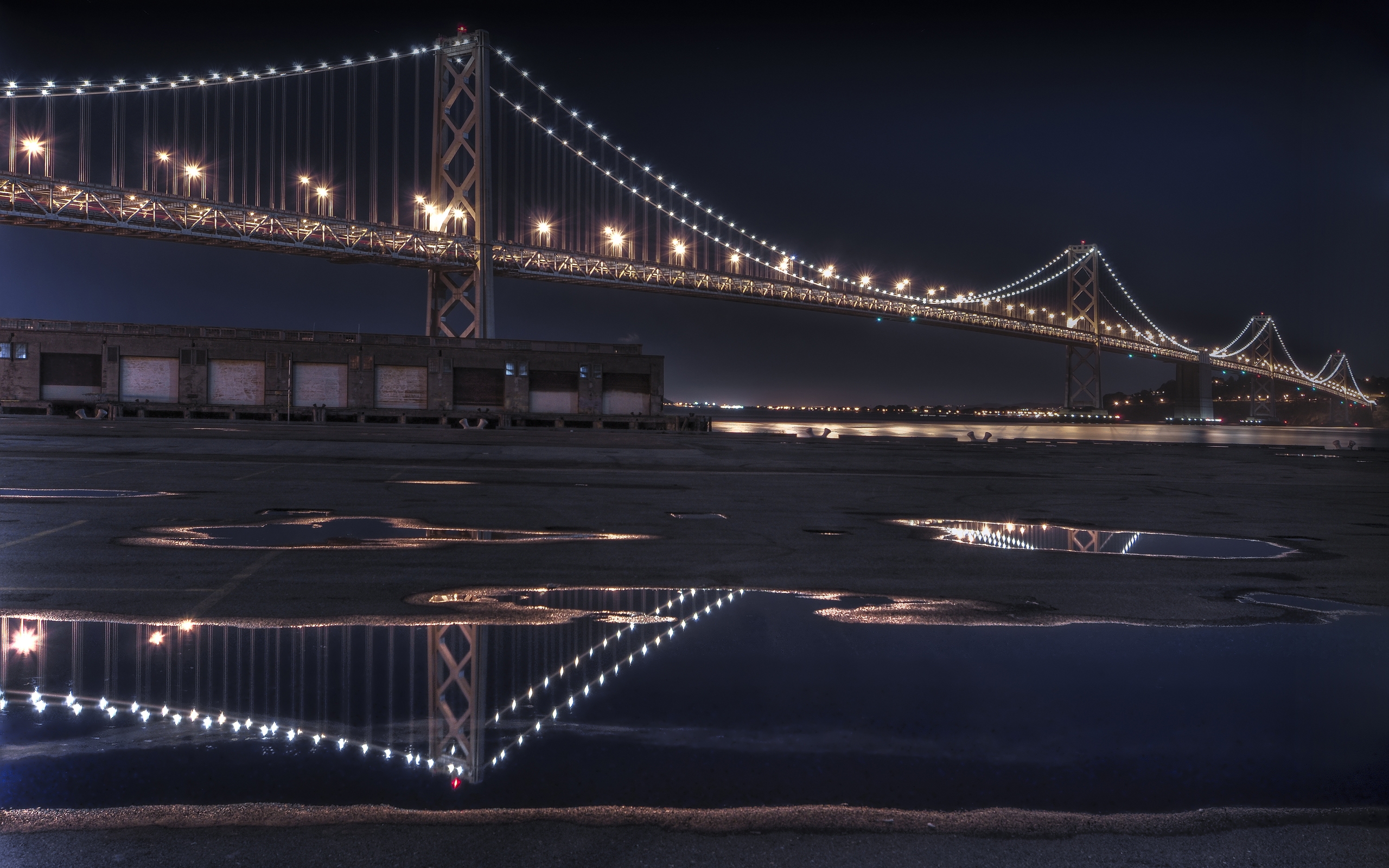 Bay Bay Bridge Bridge Reflection San Francisco 2560x1600