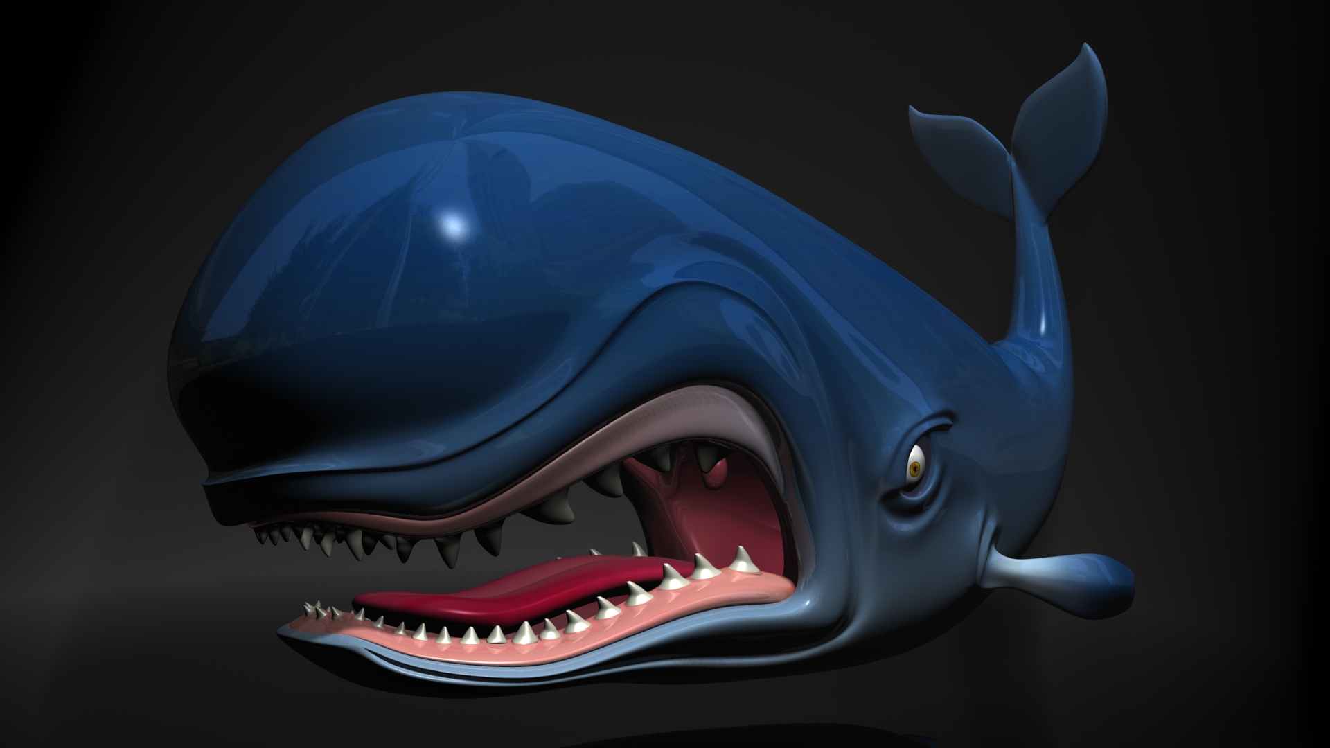 3d Baleine Cartoon Creature Disney Fantasy Fish Monster Monstro Ocean Pinocchio Sea Shark Whale 1920x1080