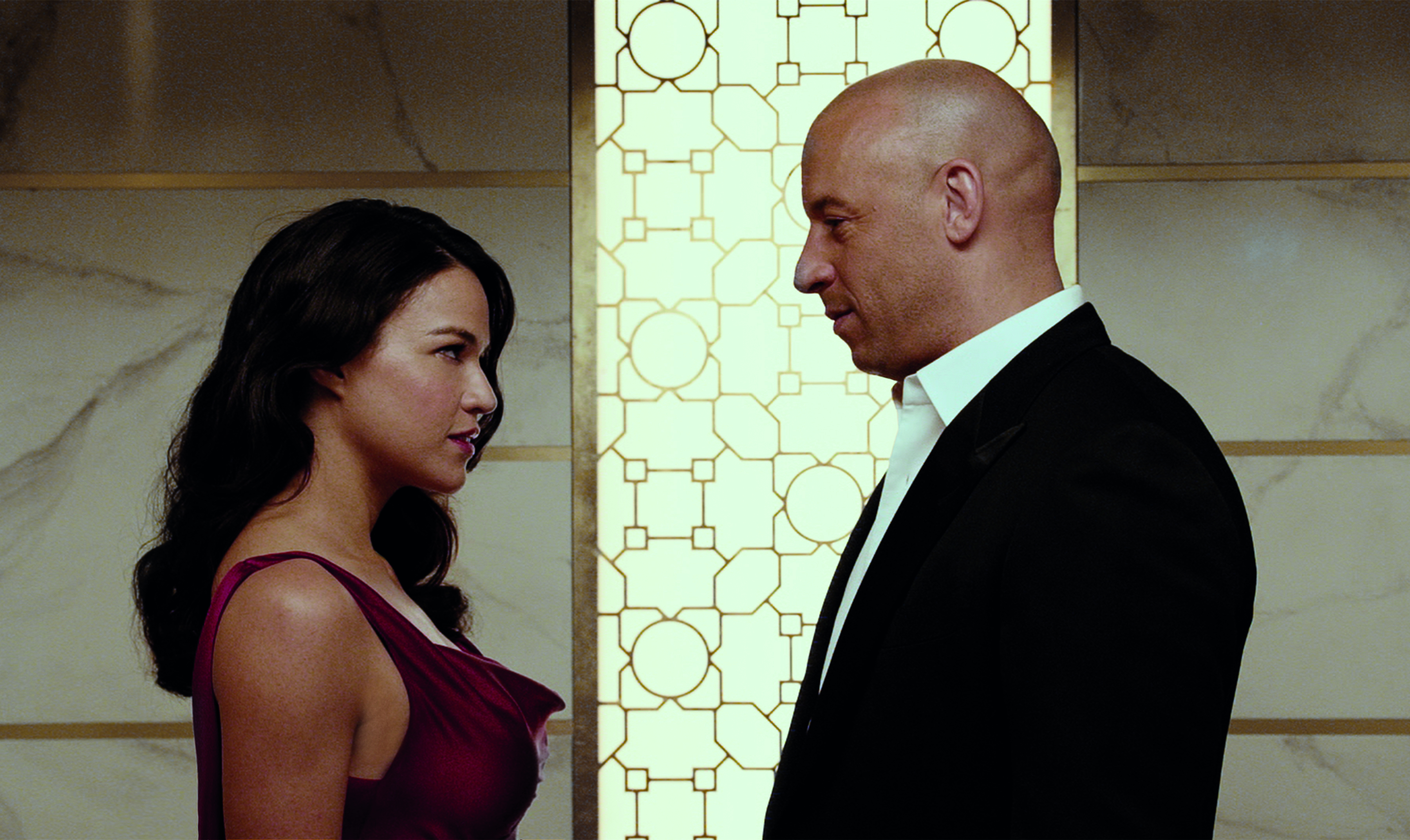 Dominic Toretto Letty Ortiz Michelle Rodriguez Vin Diesel 3600x2145