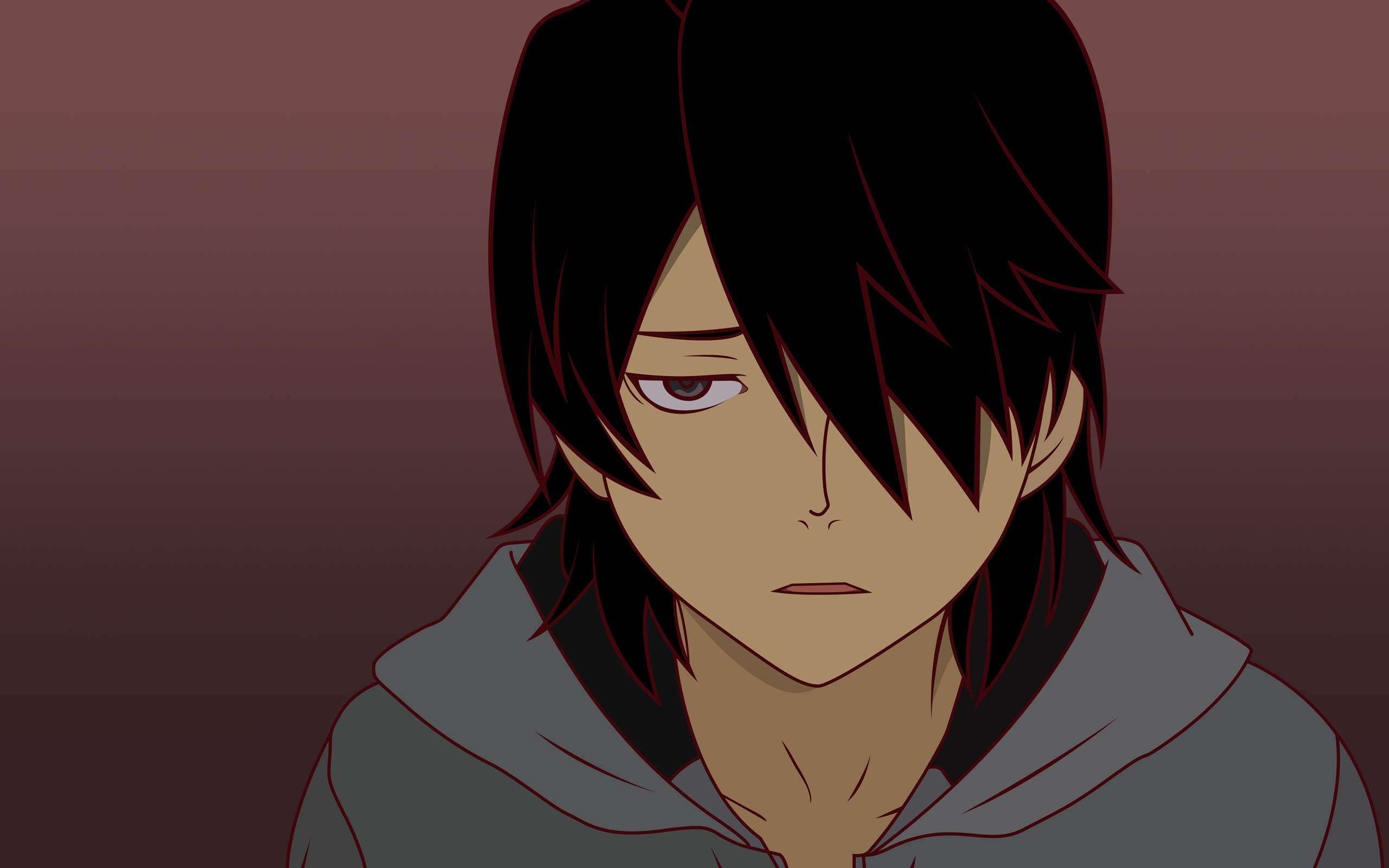 Black Hair Boy Koyomi Araragi 2560x1600