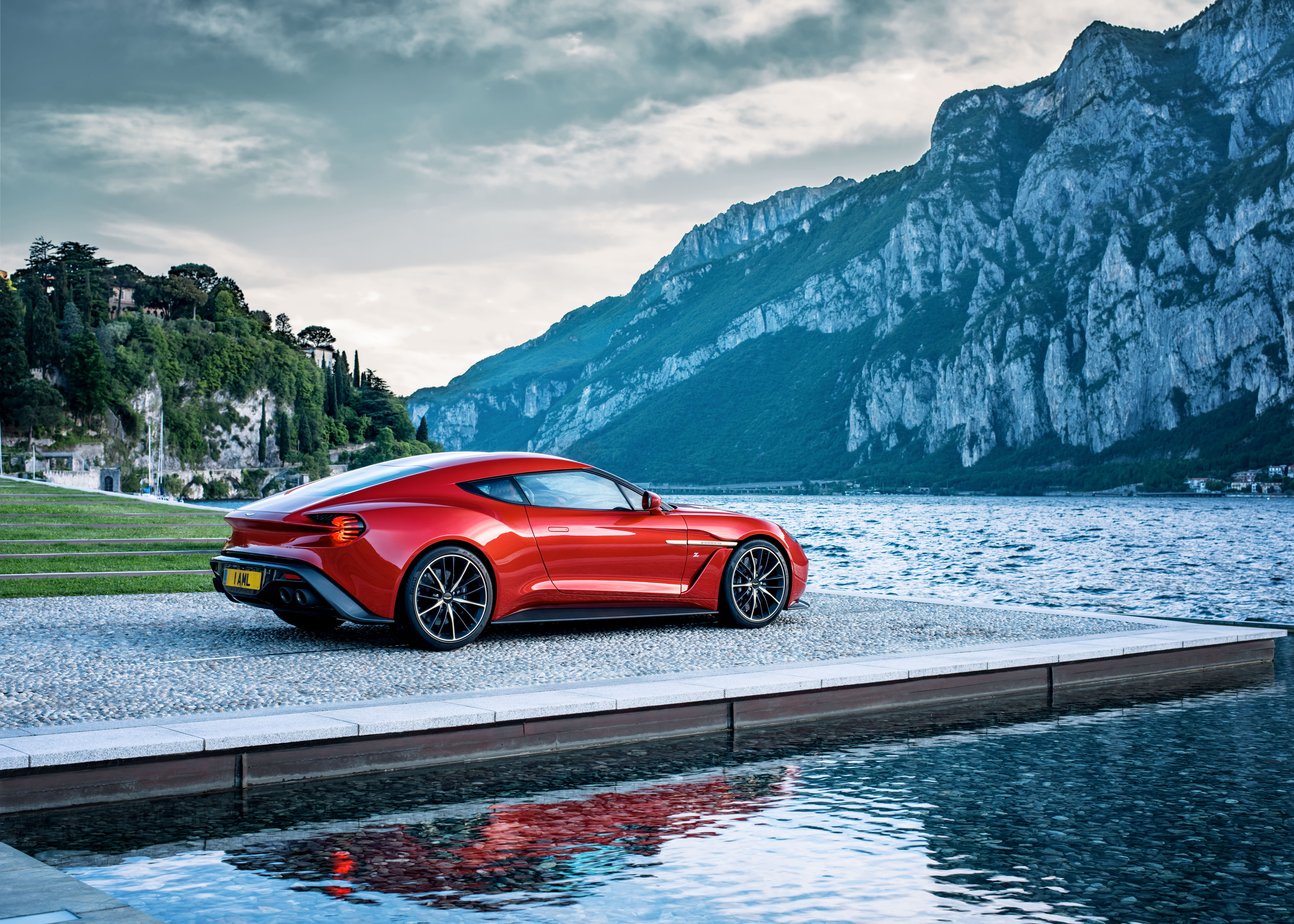 Aston Martin Aston Martin Vanquish Car Grand Tourer Red Car Vehicle 4096x2926