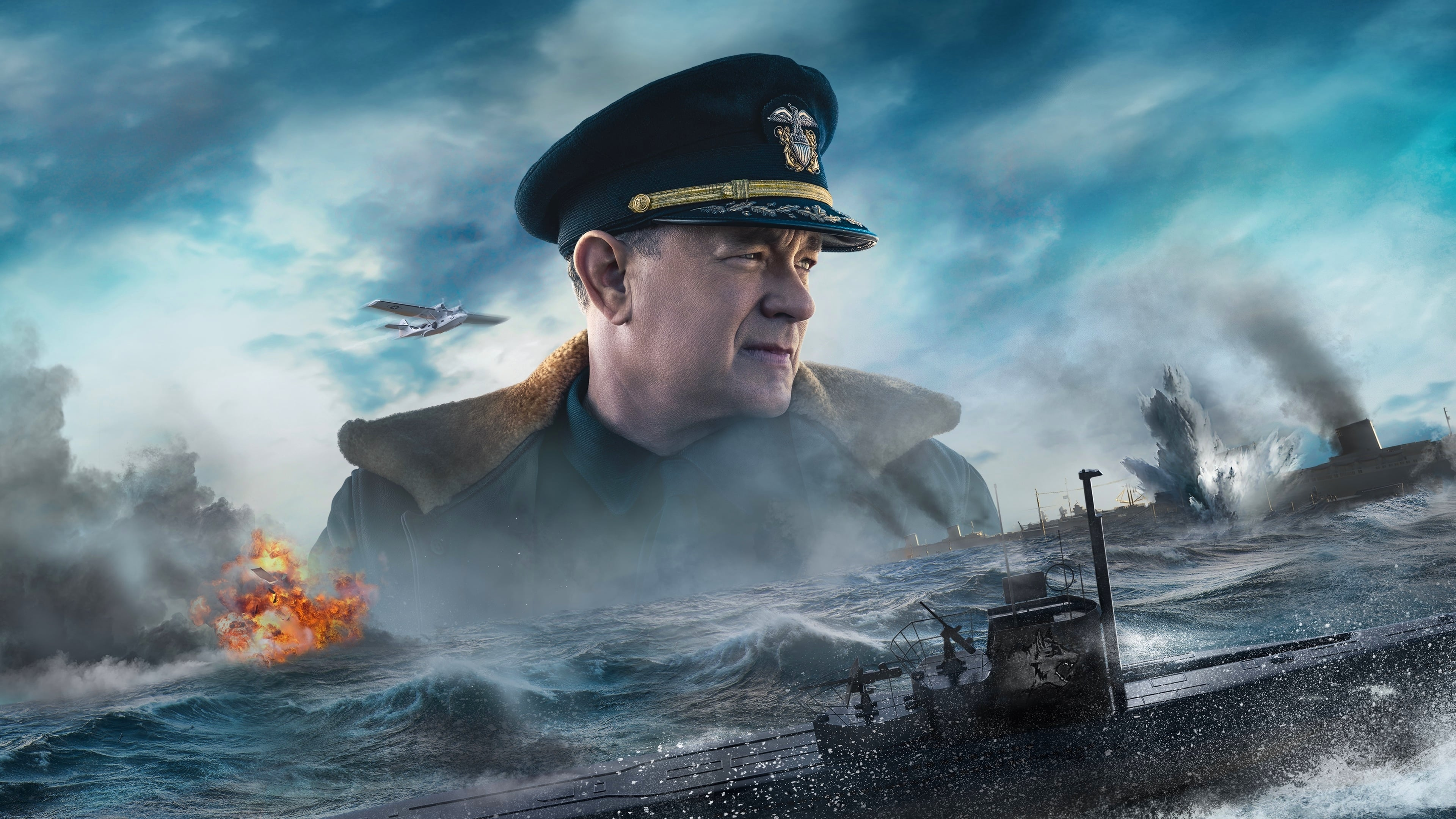 Greyhound 2020 Tom Hanks War Ship World War Ii Sea 3840x2160