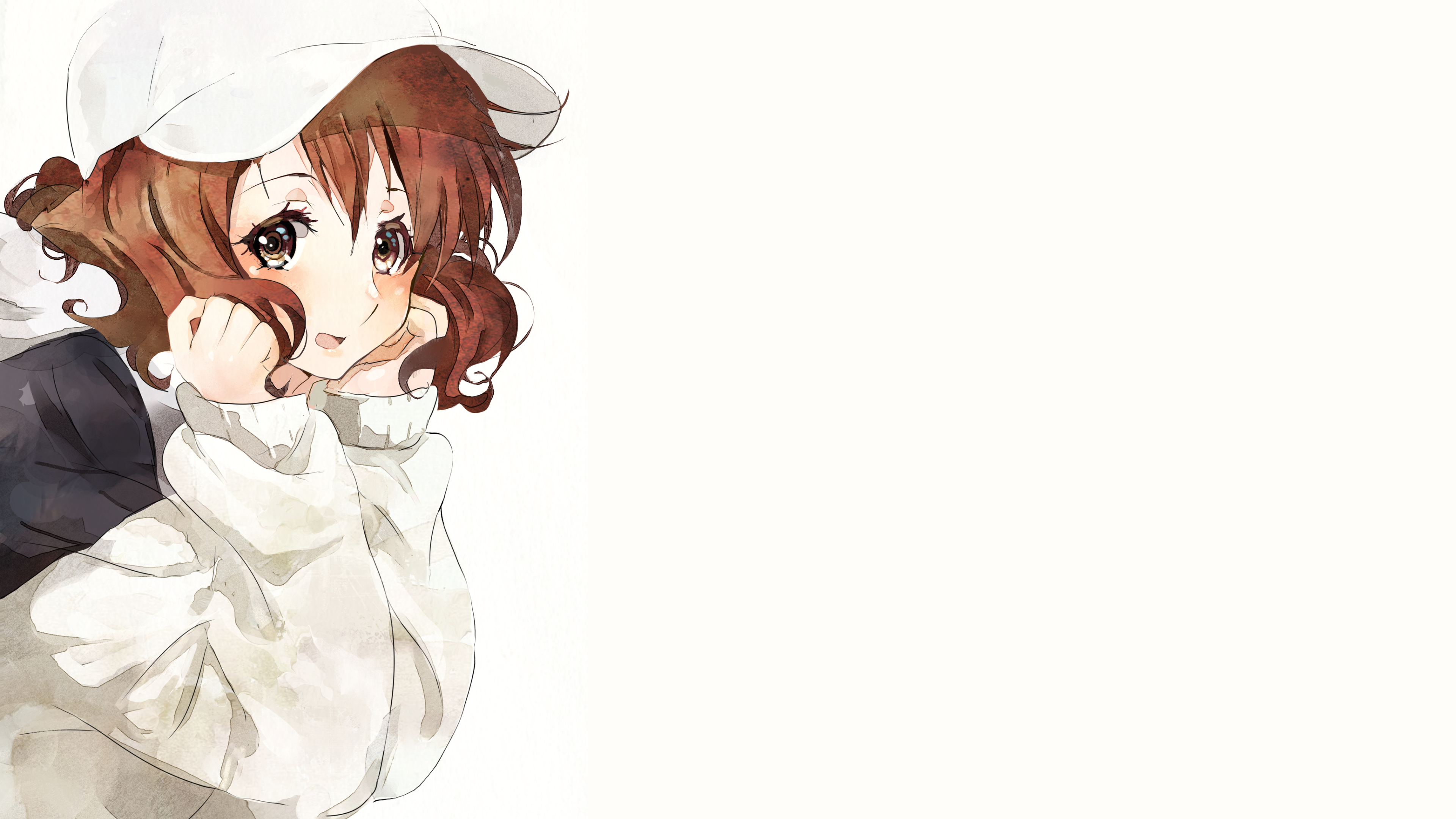 Anime Hibike Euphonium Oumae Kumiko White Background Anime Girls Baseball Caps Brunette 3840x2160