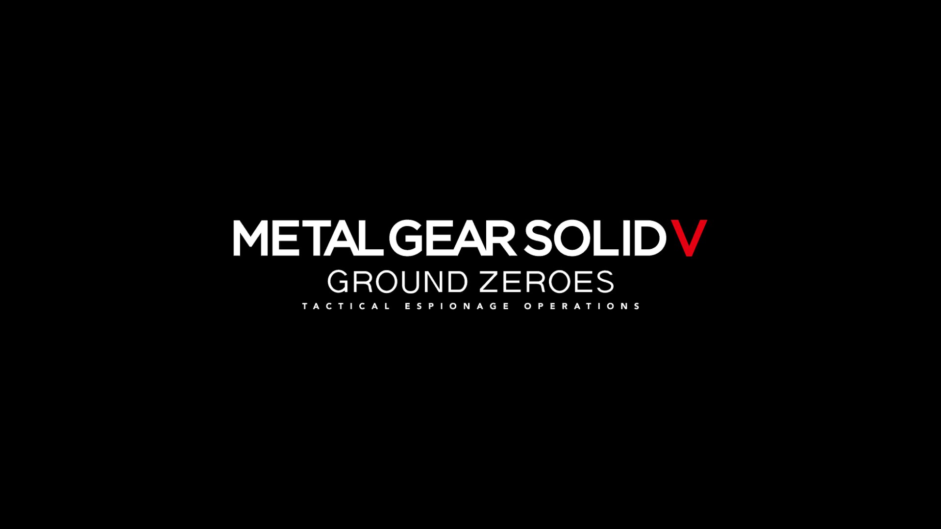 Video Game Metal Gear Solid V Ground Zeroes 1920x1080