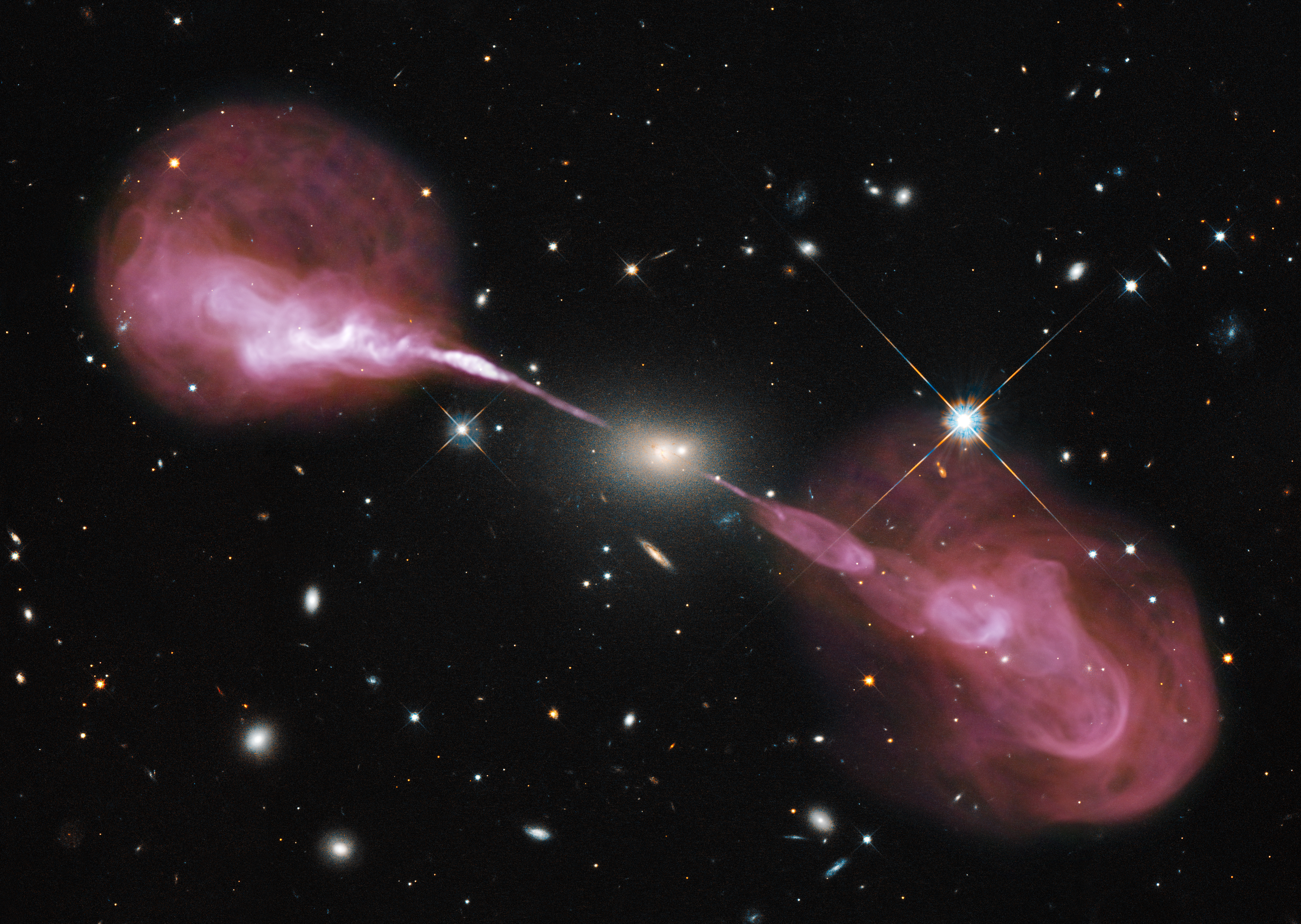 Black Hole Galaxy Hubble Nasa Radio Galaxy 5000x3552