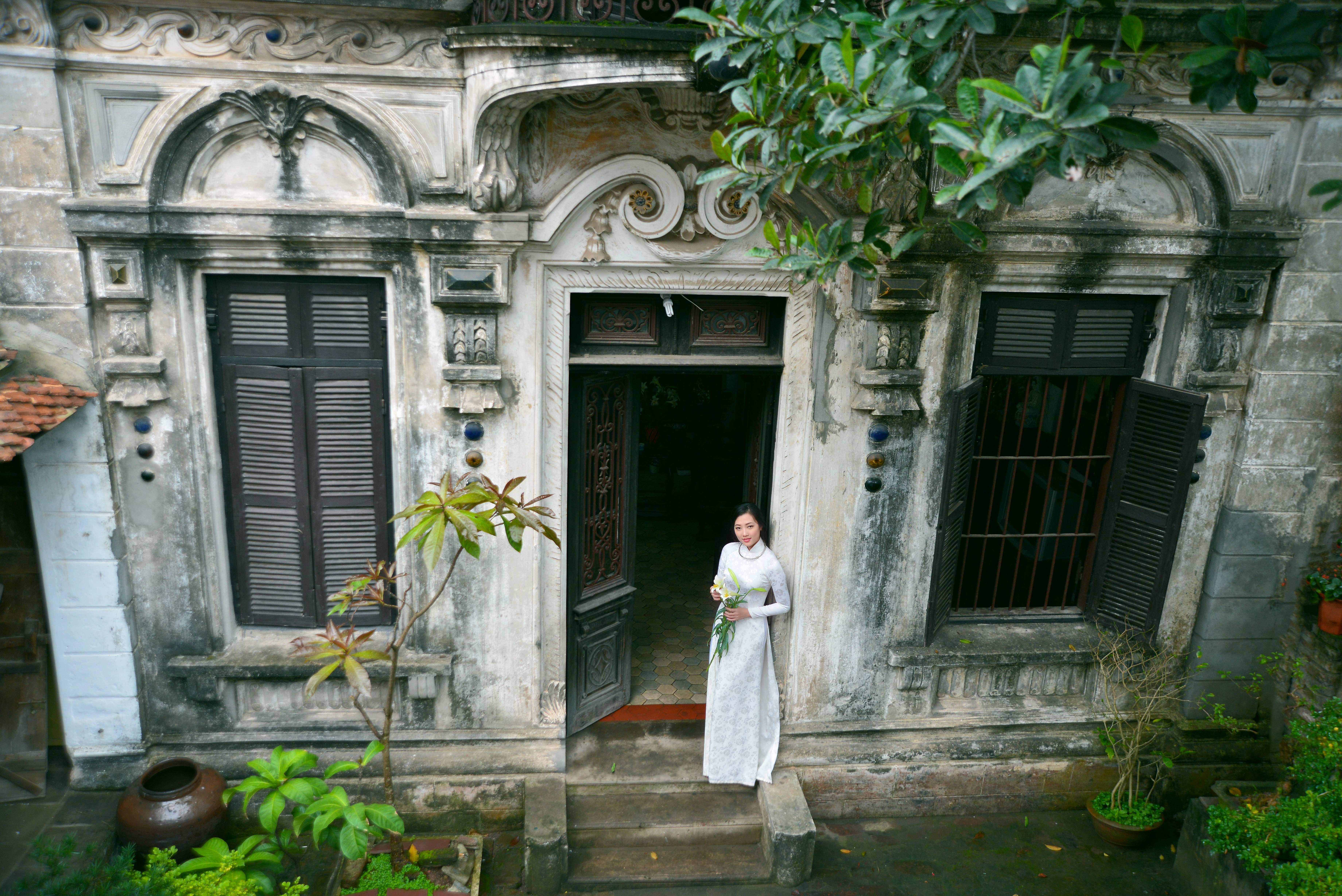 Ao Dai Asian Girl House Model Vietnamese 7360x4912