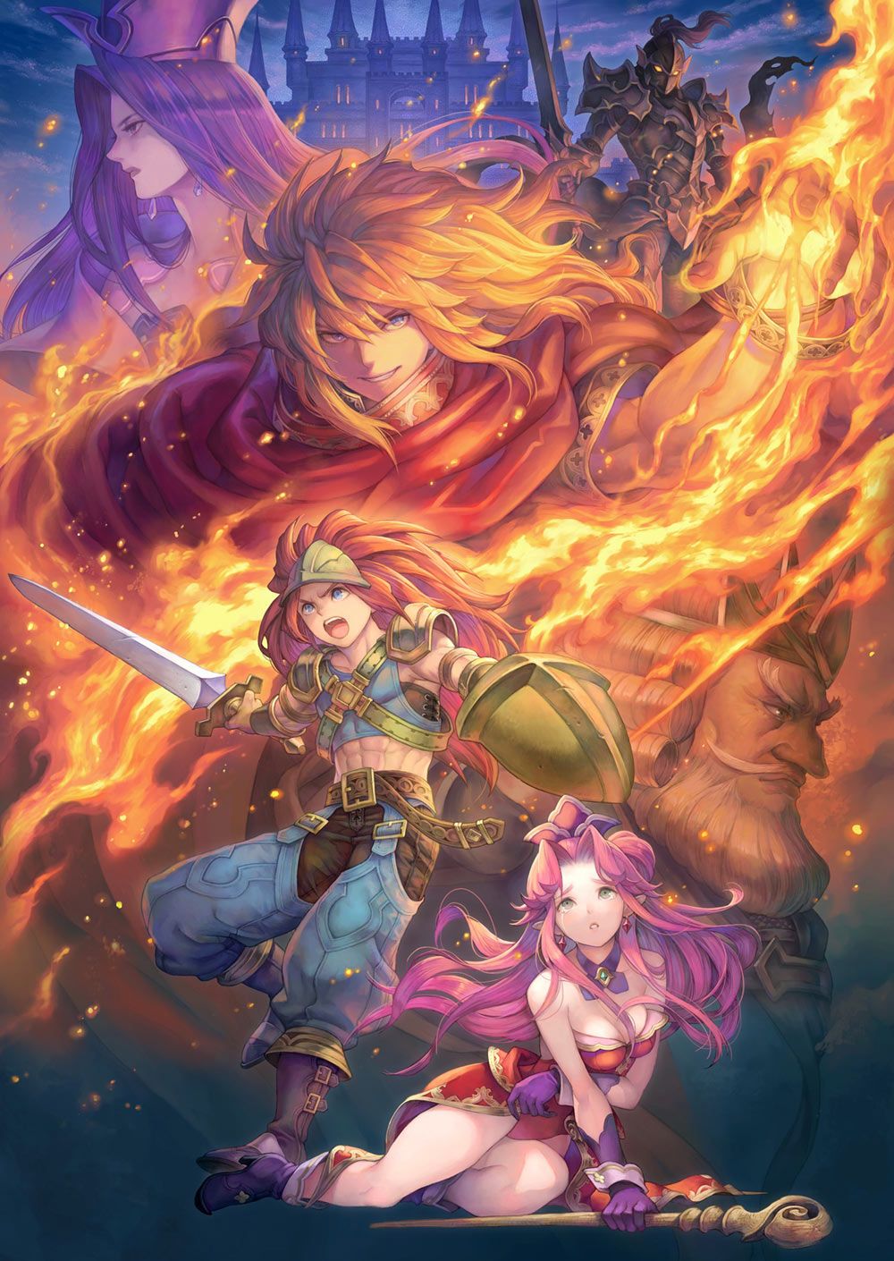Trials Of Mana Artwork Video Game Characters 1000x1410