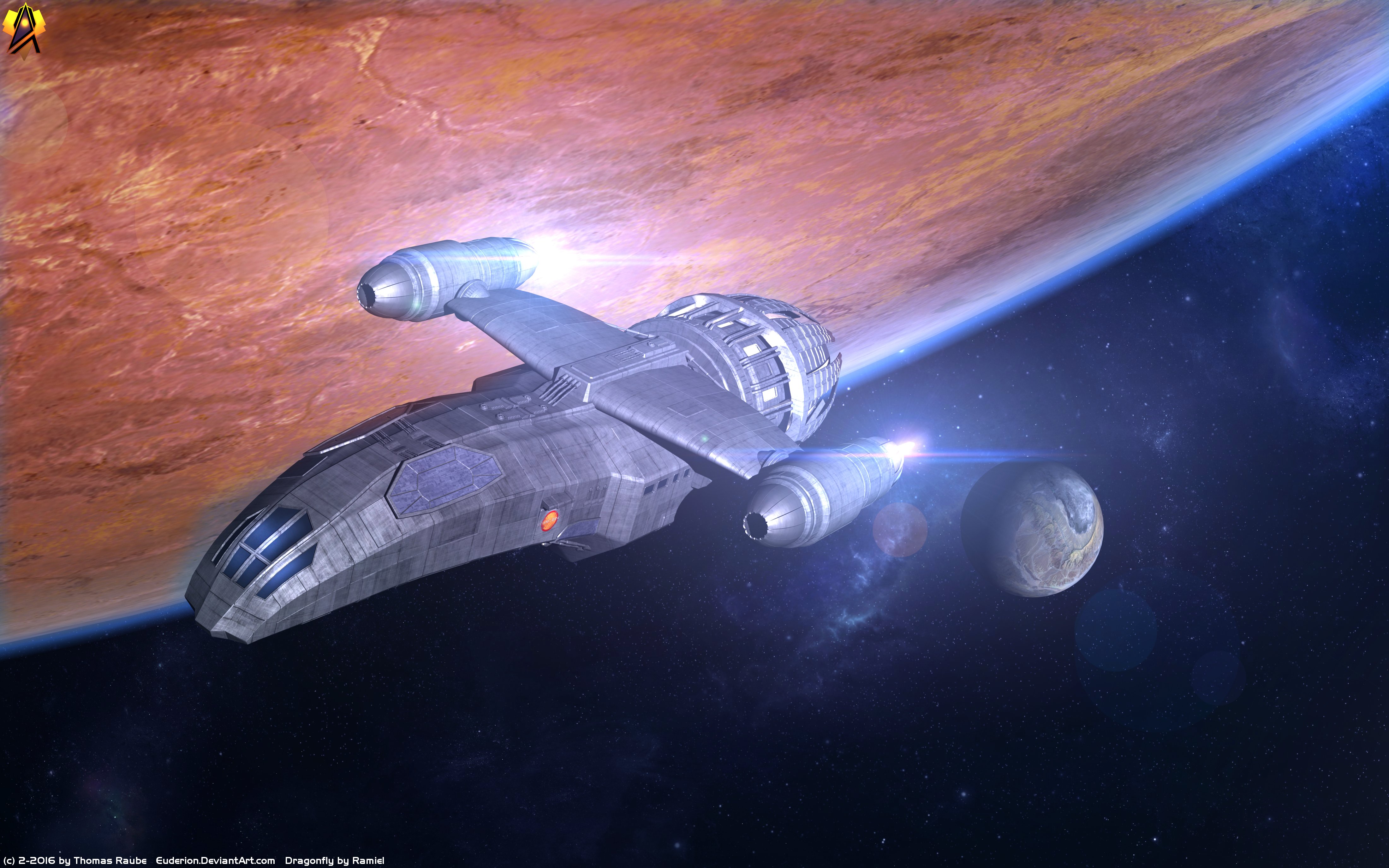 Firefly Tv Show Futuristic Sci Fi Spaceship 4400x2750