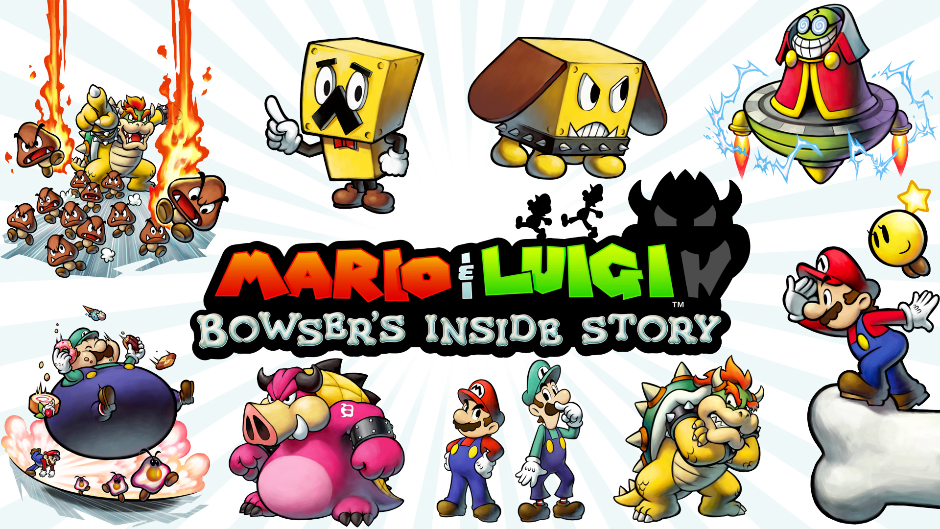 Bowser Luigi Mario 1920x1080