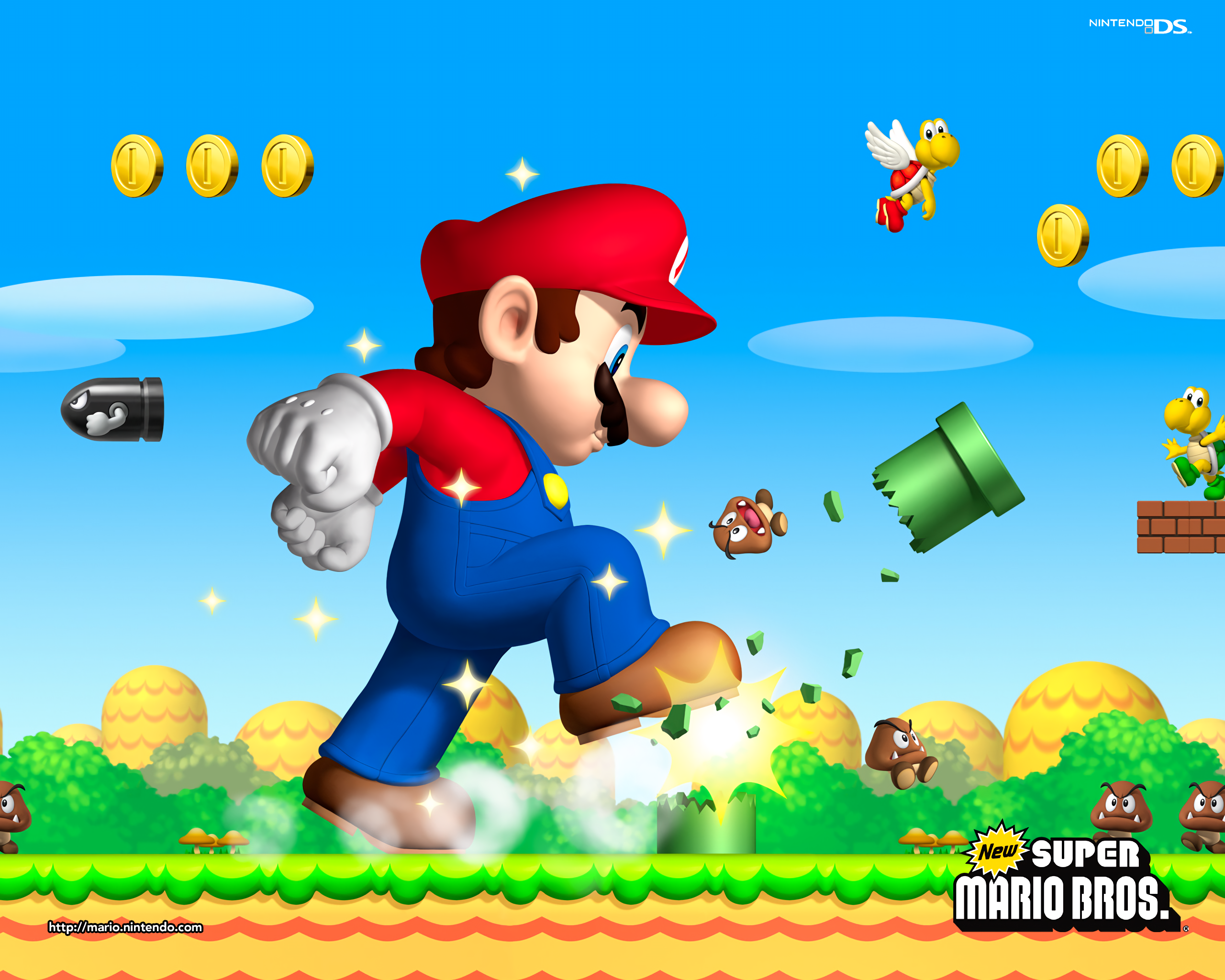 Bill Ball Goomba Koopa Troopa Mario 2560x2048