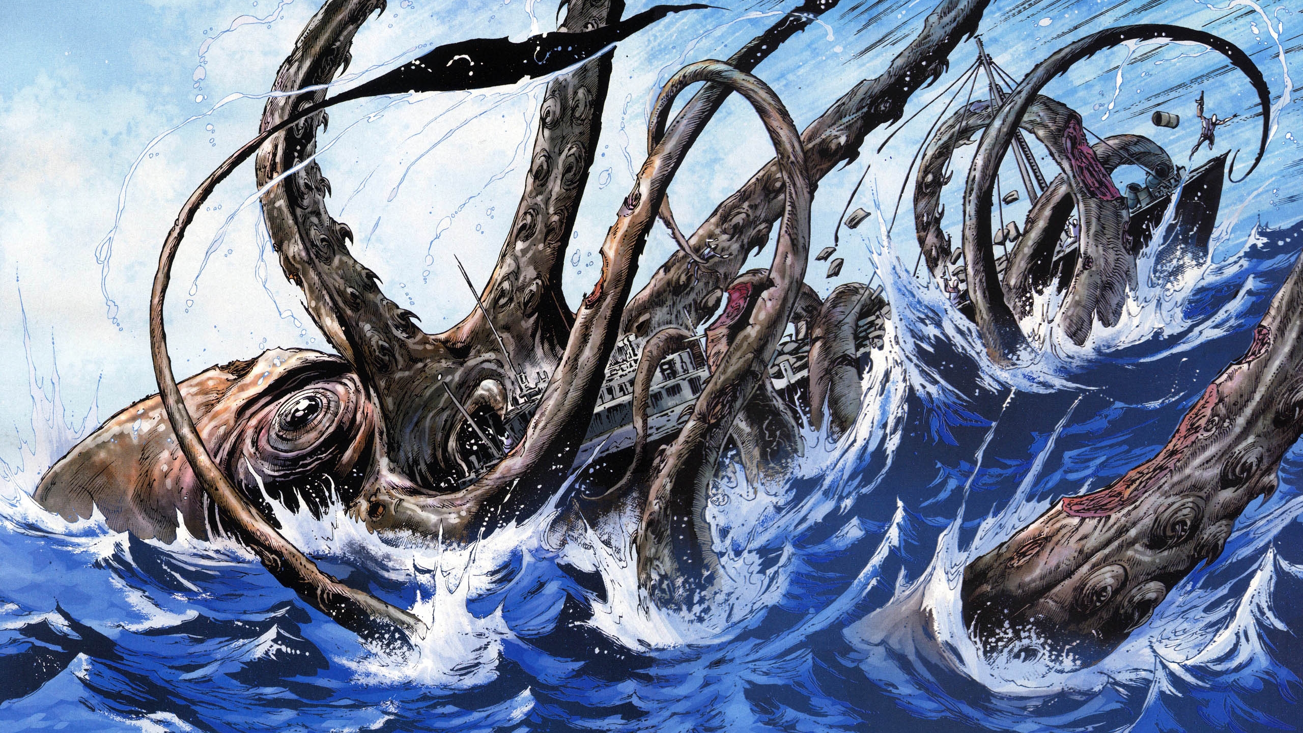 Fantasy Sea Monster 2560x1440