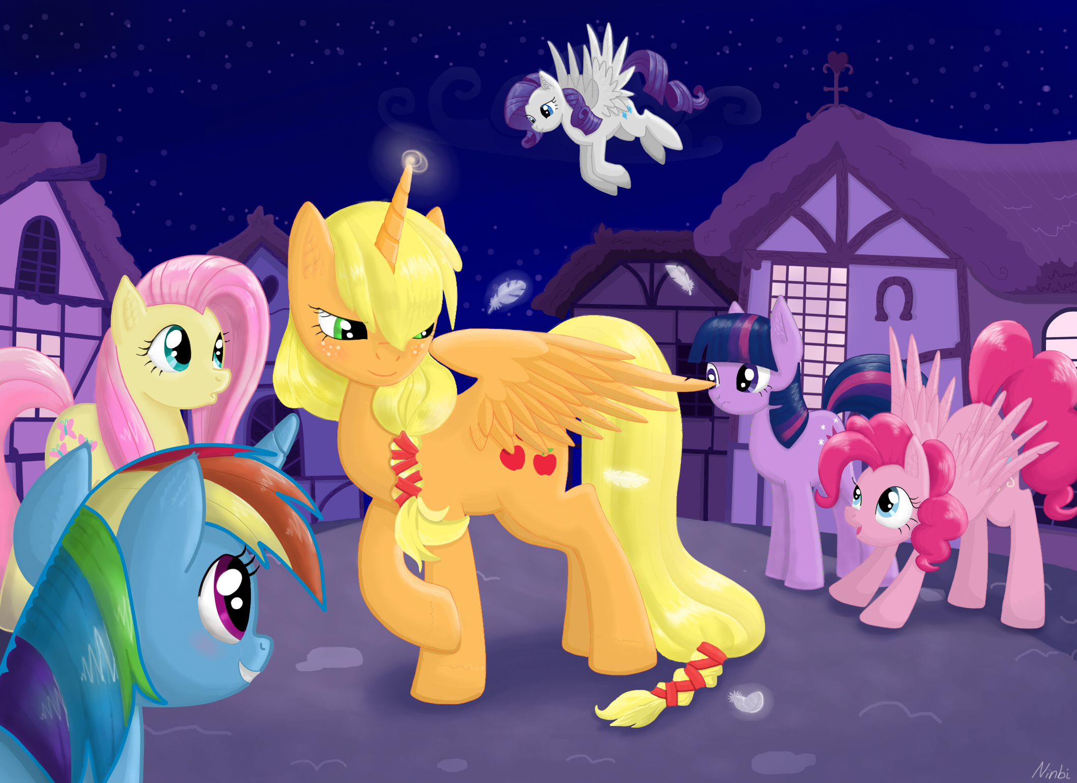 Applejack My Little Pony Fluttershy My Little Pony Pinkie Pie Rainbow Dash Rarity My Little Pony Twi 2116x1540