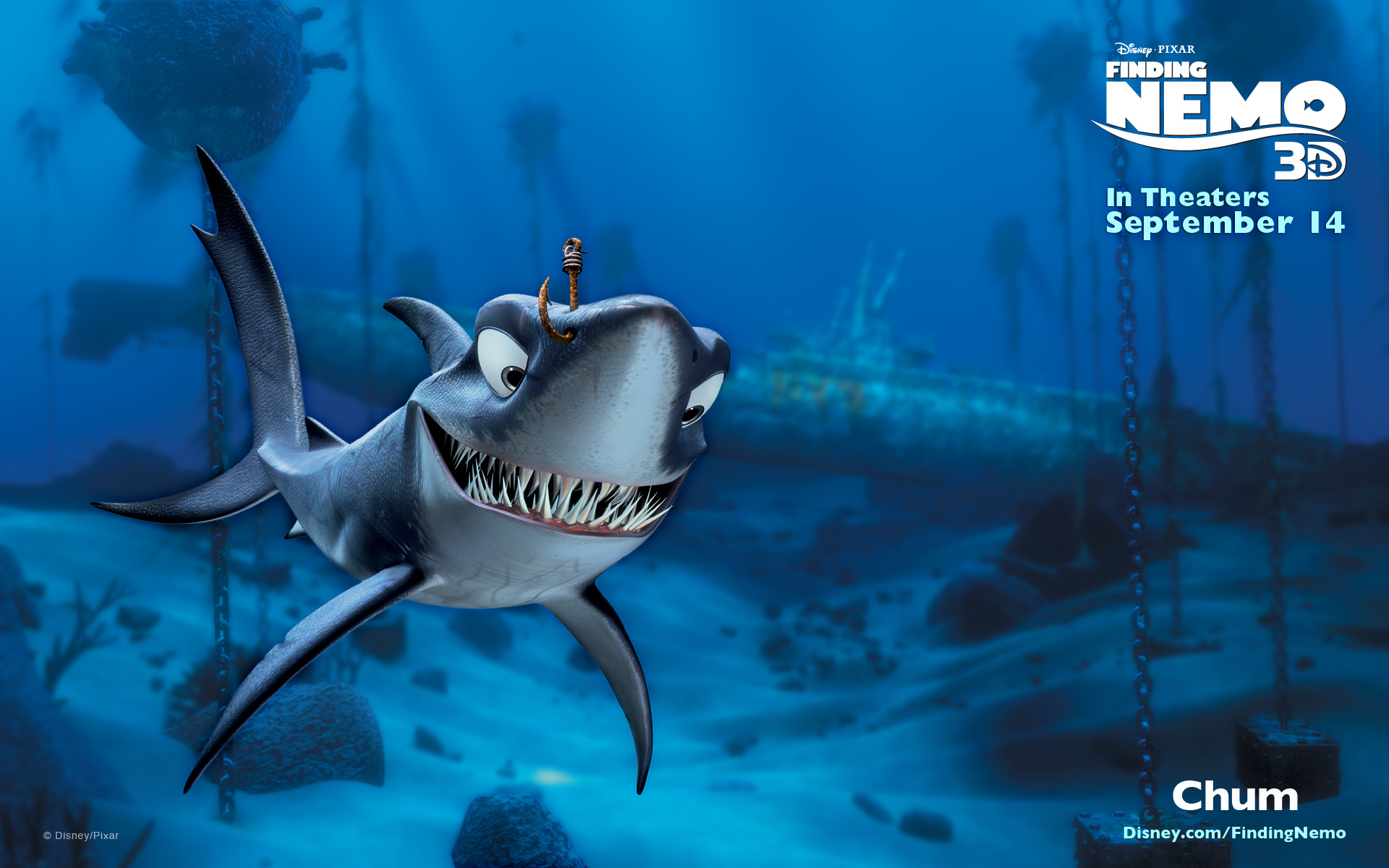 Chum Finding Nemo Finding Nemo Shark 1920x1200