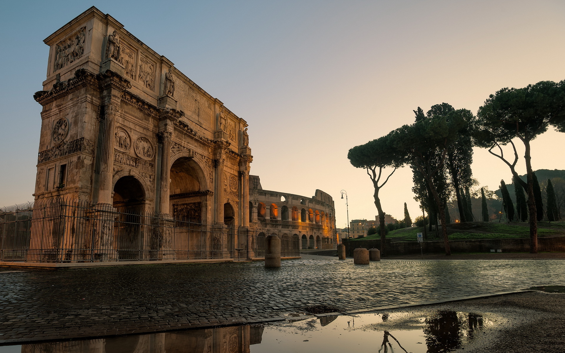 Arch Arch Of Constantine Architecture Colosseum Columns Italy Rome Ruin 1920x1200