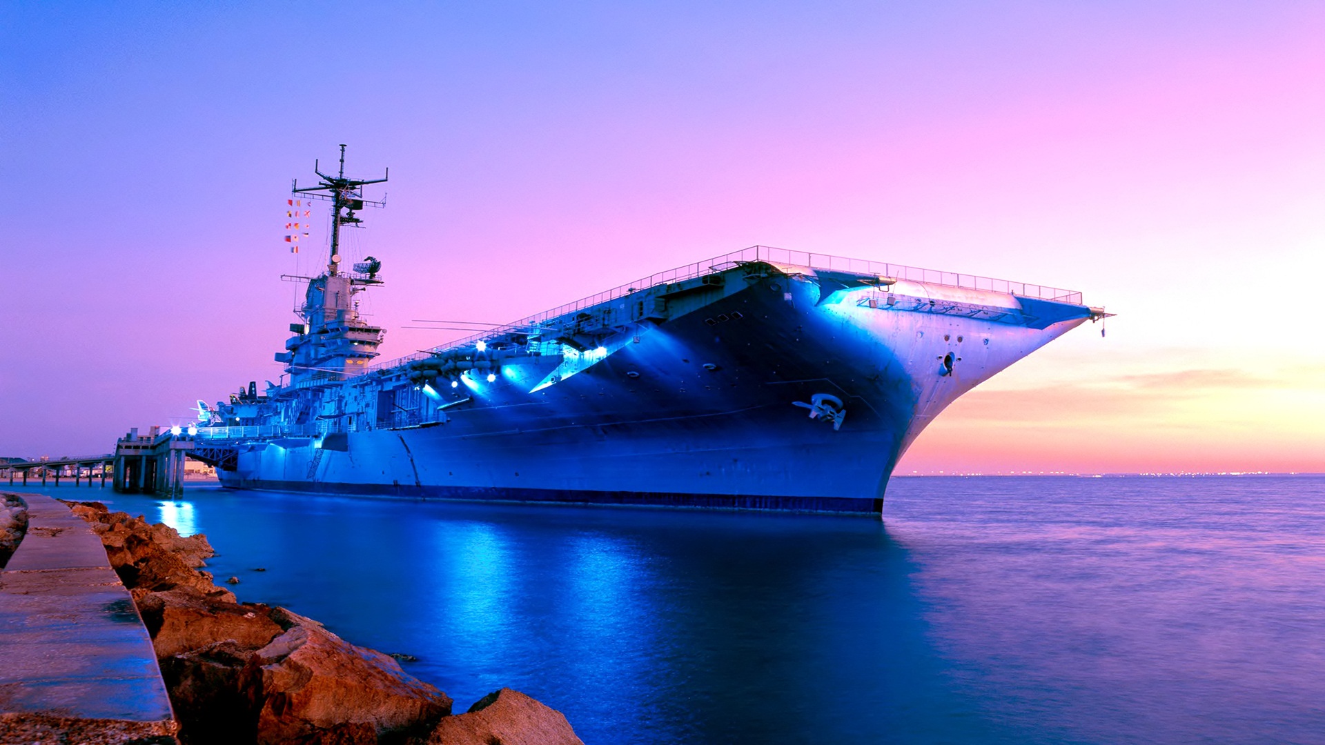 Aircraft Carrier Uss Lexington Cv 16 Warship 1920x1080